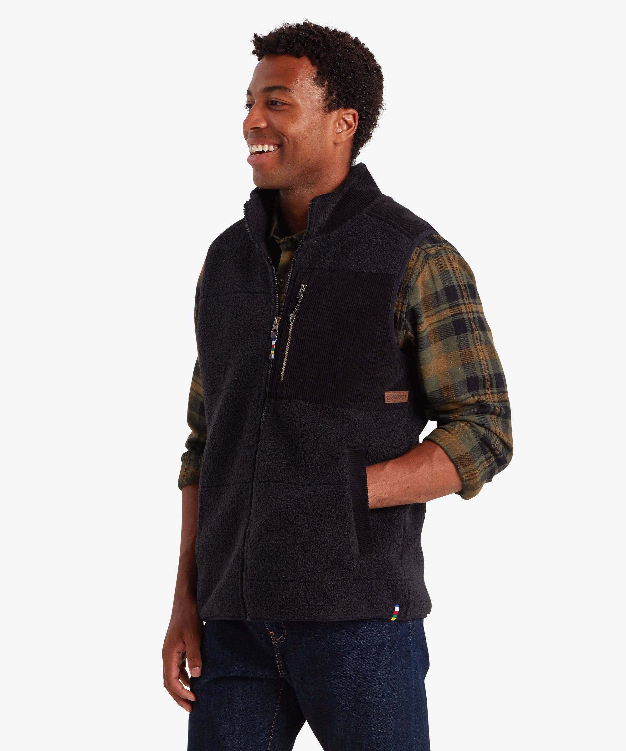 Men's Rangeli Fleece Vest Black | Sherpa Adventure Gear