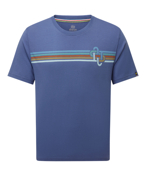 Mens Retro Knot T-Shirt Blue | Sherpa Adventure Gear