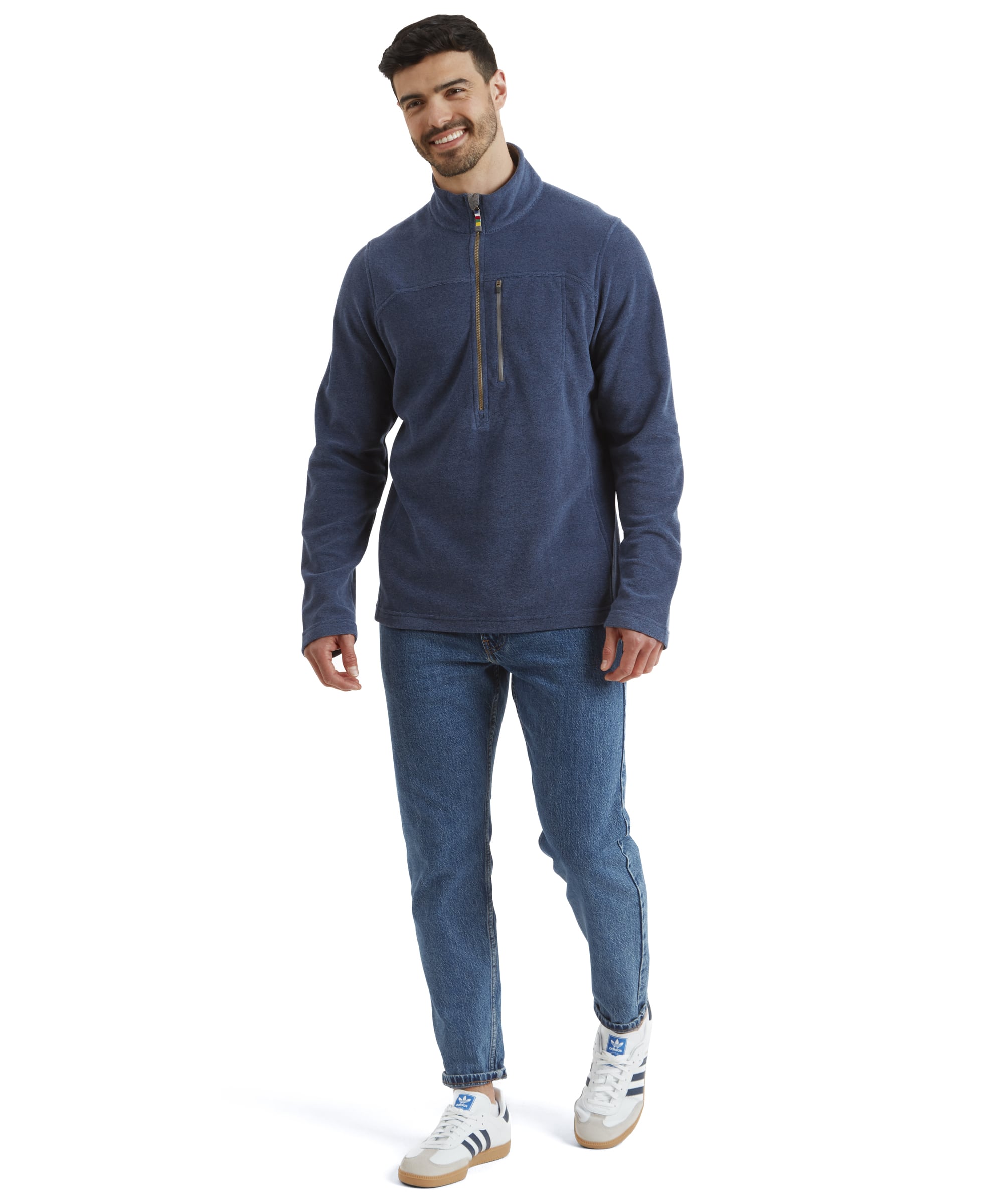 Men's Rolpa Fleece Quarter Zip Blue | Sherpa Adventure Gear