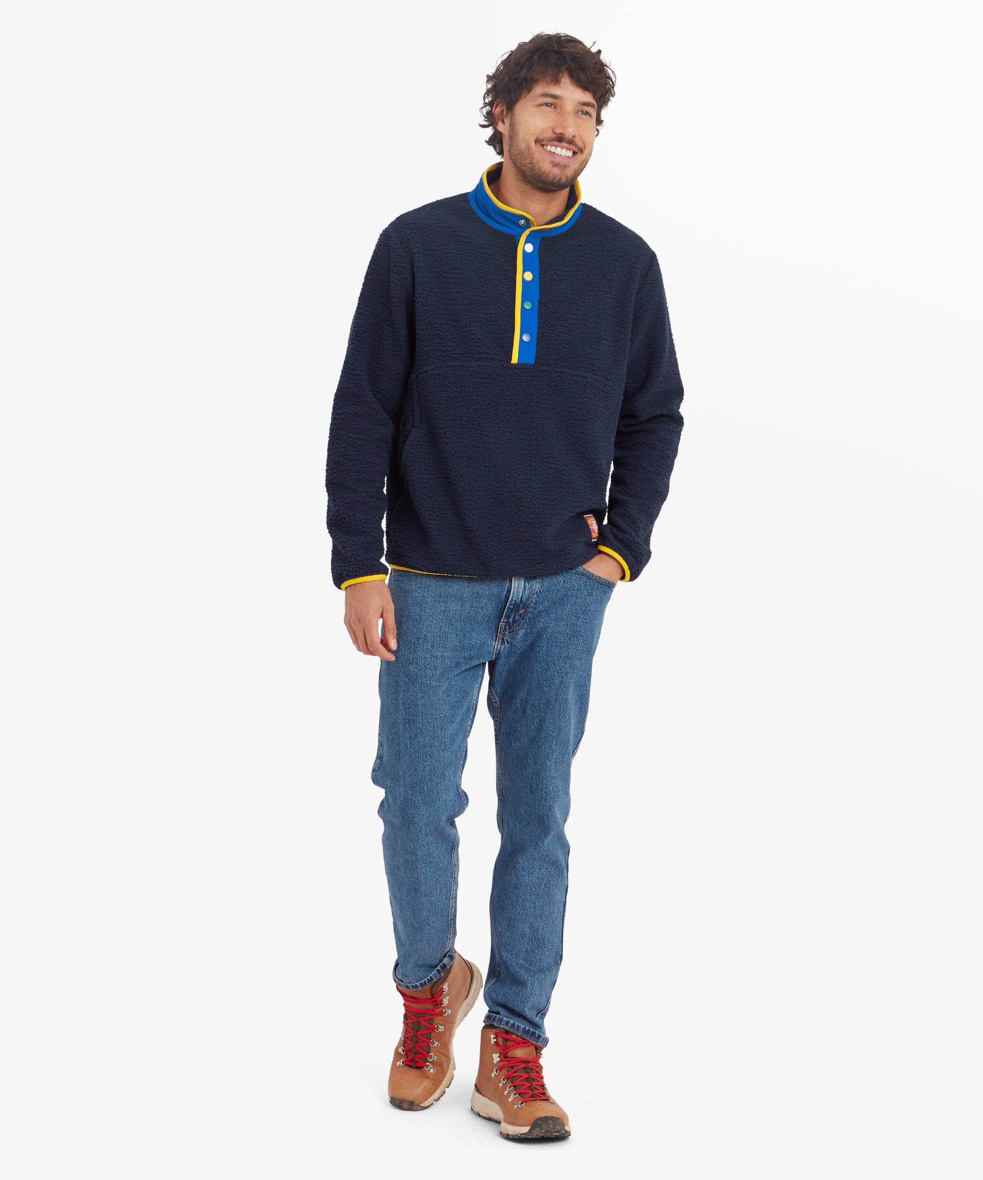 Tarcho Quarter Snap Pullover – Rathee Blue