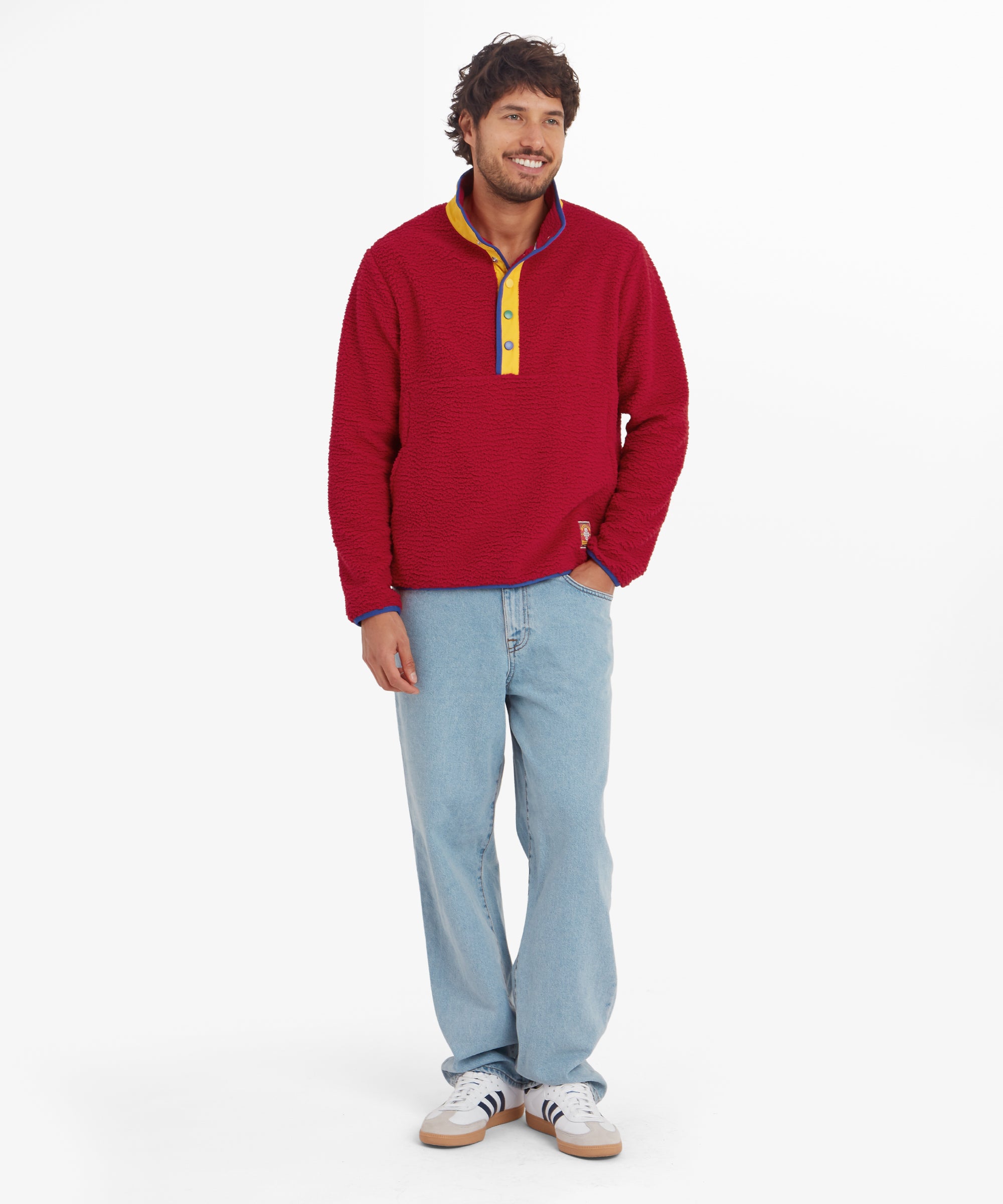 Tarcho Quarter Snap Pullover – Tibetisches Rot