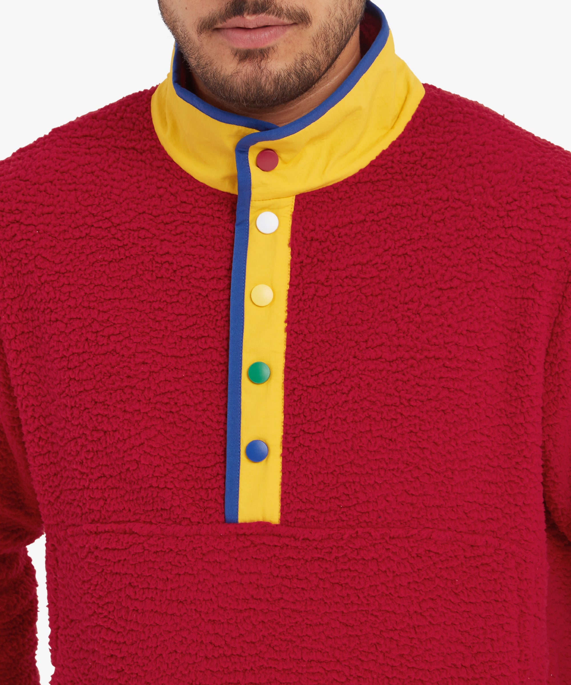 Tarcho Quarter Snap Pullover – Tibetisches Rot