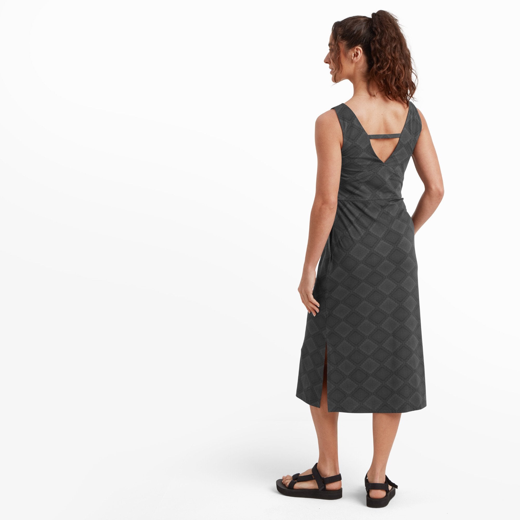 sherpa neha midi dress Sherpa Adventure Gear Women's Neha Ruffle Dress