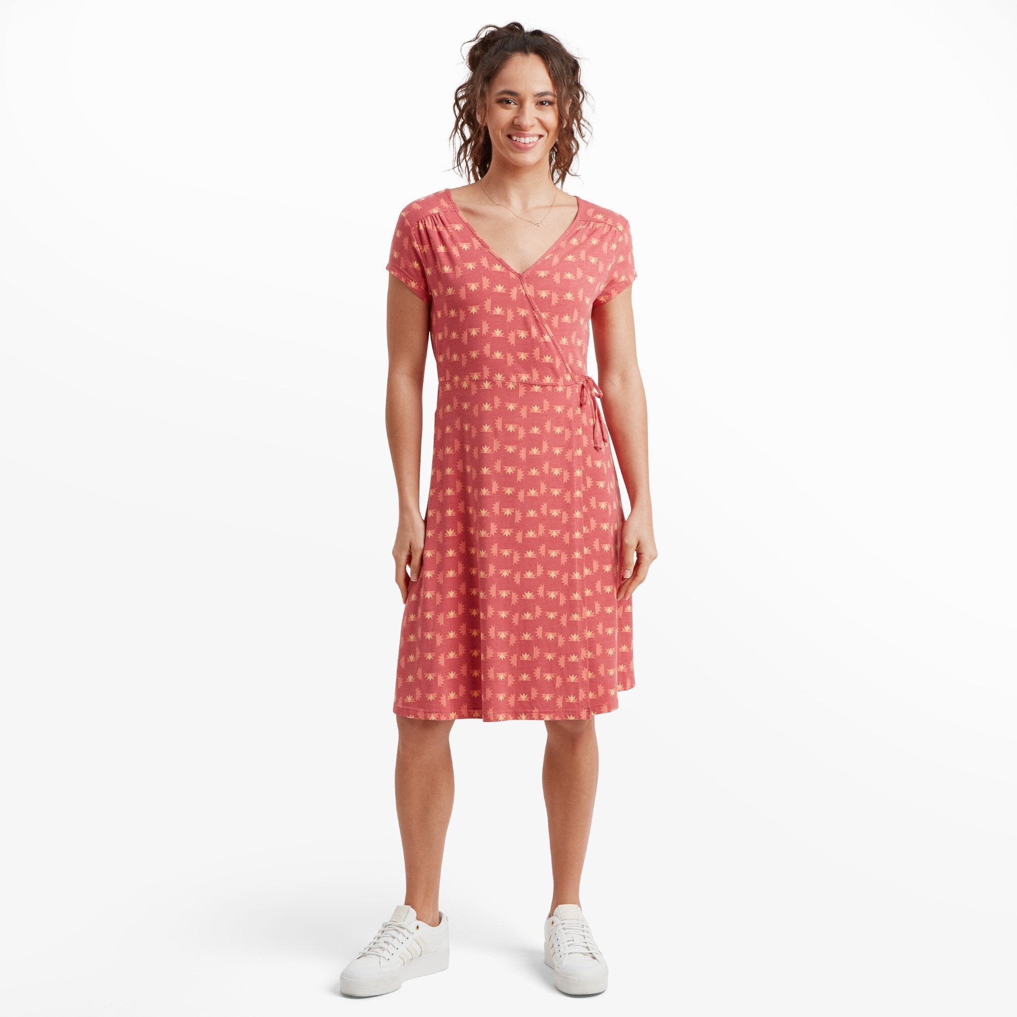 Womens Padma Wrap Dress Red | Sherpa Adventure Gear