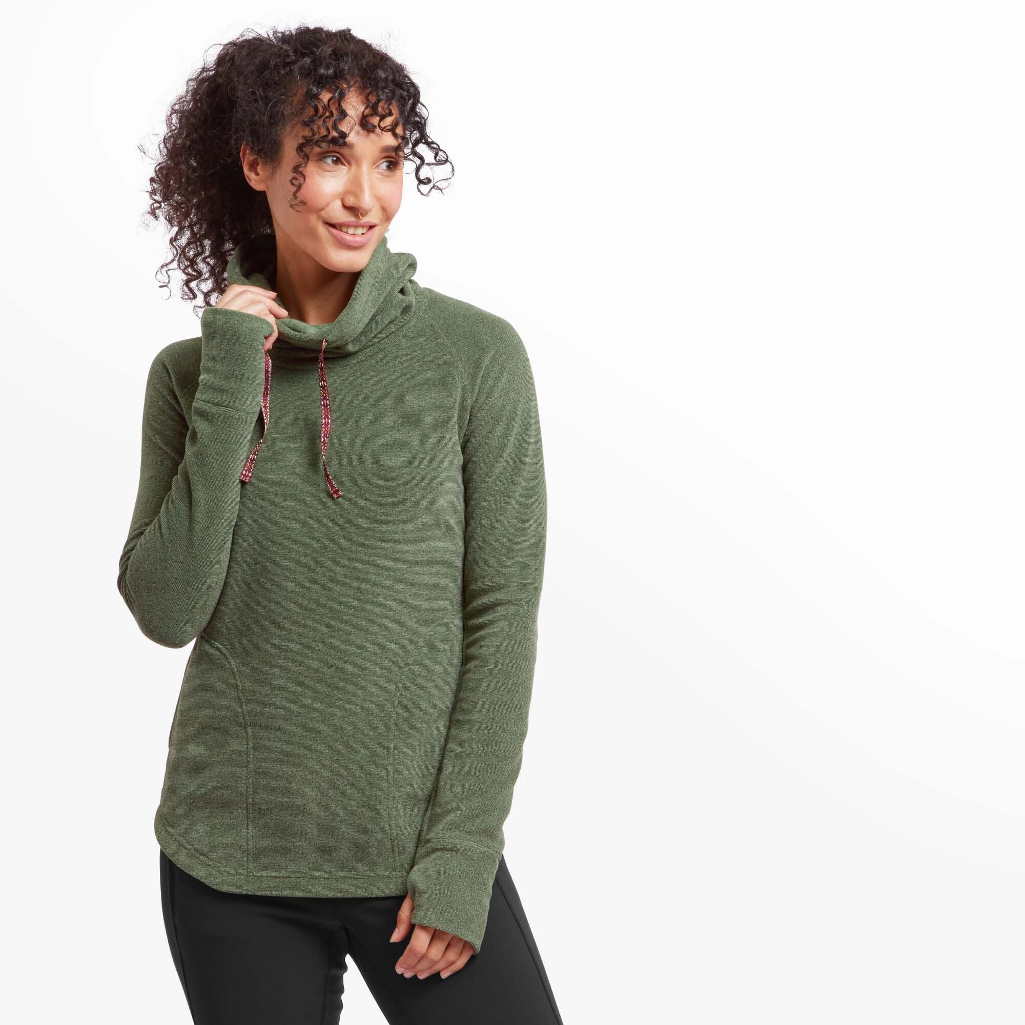 Womens Rolpa Eco Pullover Green | Sherpa Adventure Gear
