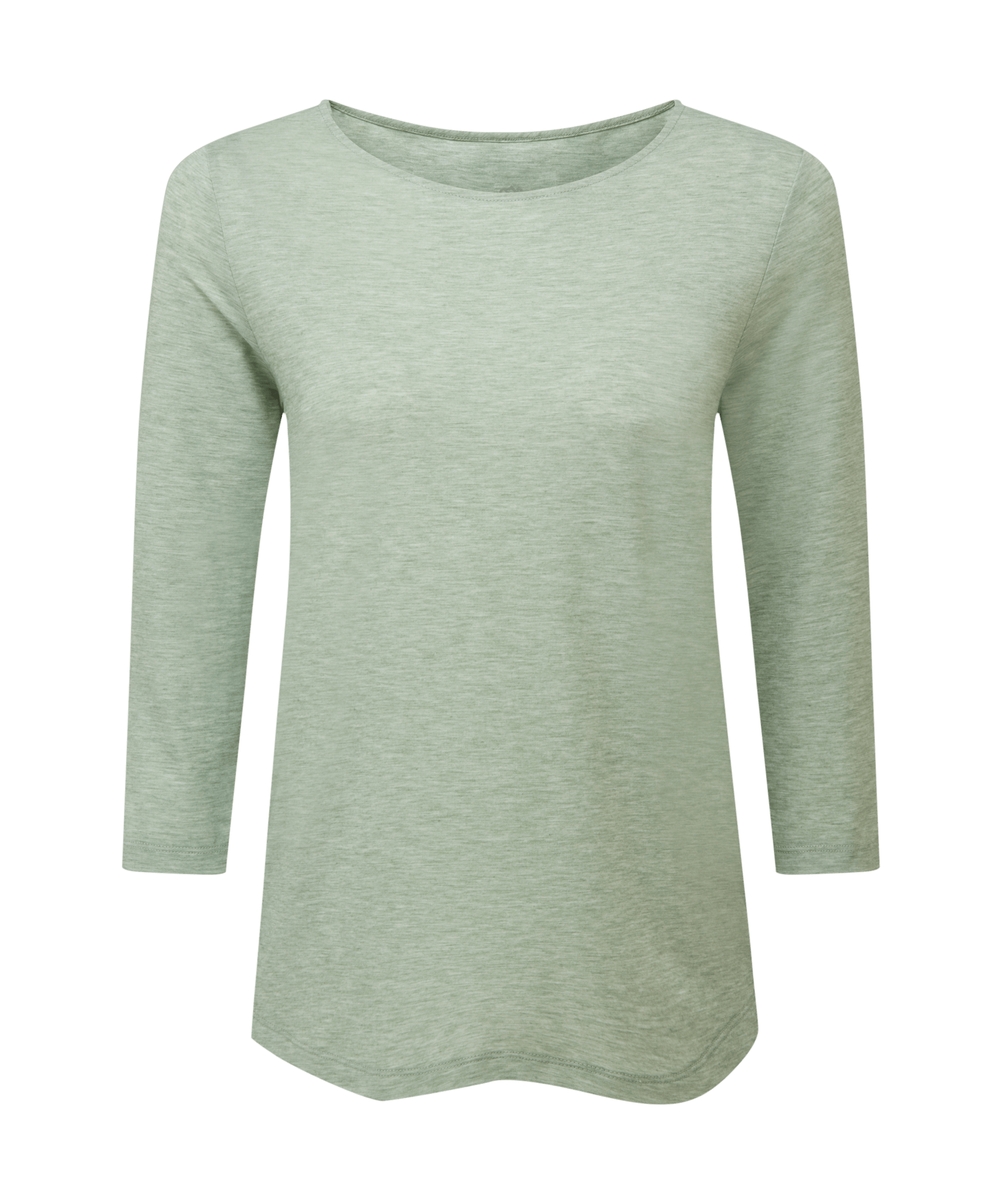 【MISCHIEF】FITTED 3-QUARTER SLEEVE TOP LIGHT GREY warehouse-lot-4049-three-