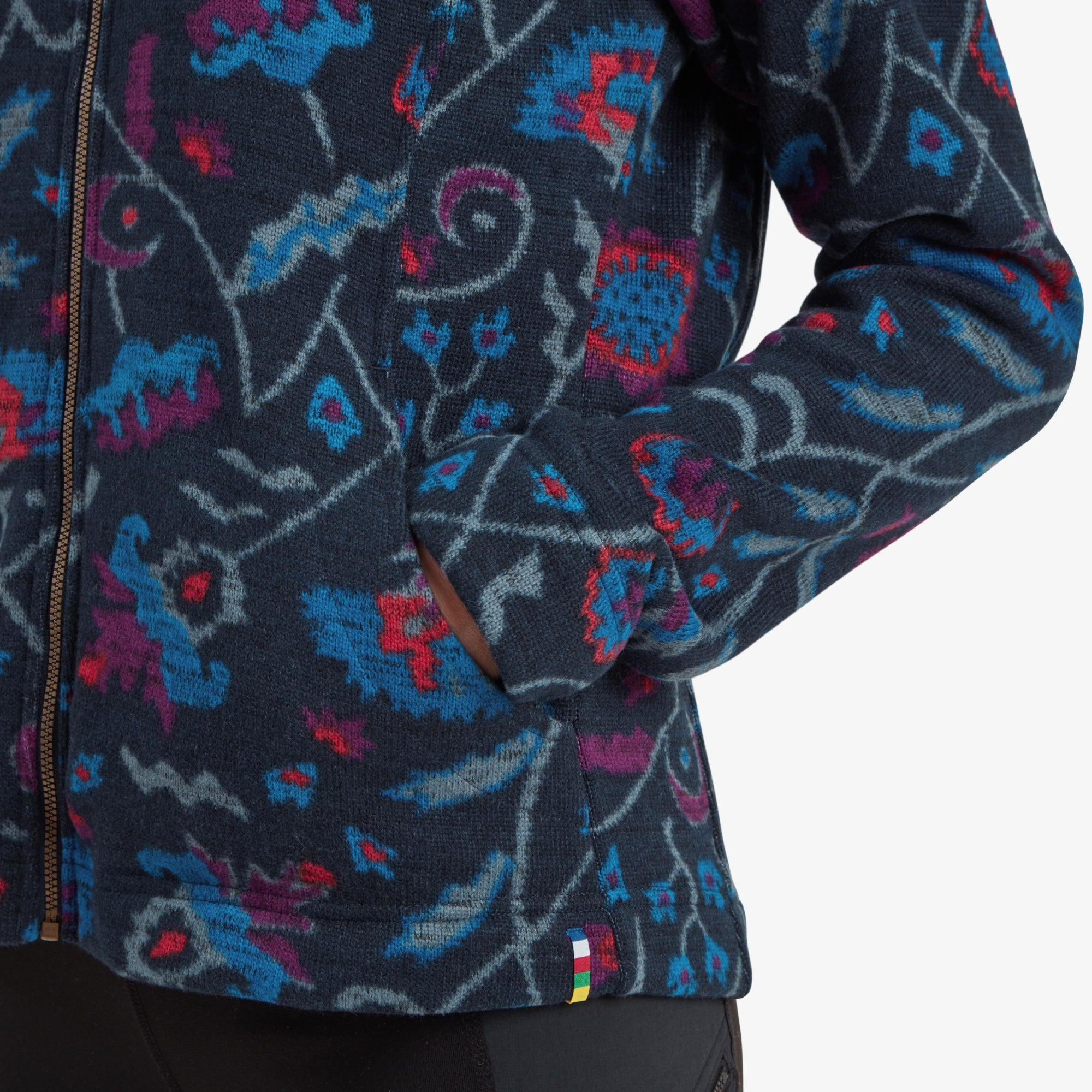 自家製 Sherpa Blue Jasper Men's Wrangler Zip Front Lightweight Ripstop Yoke Sherpa