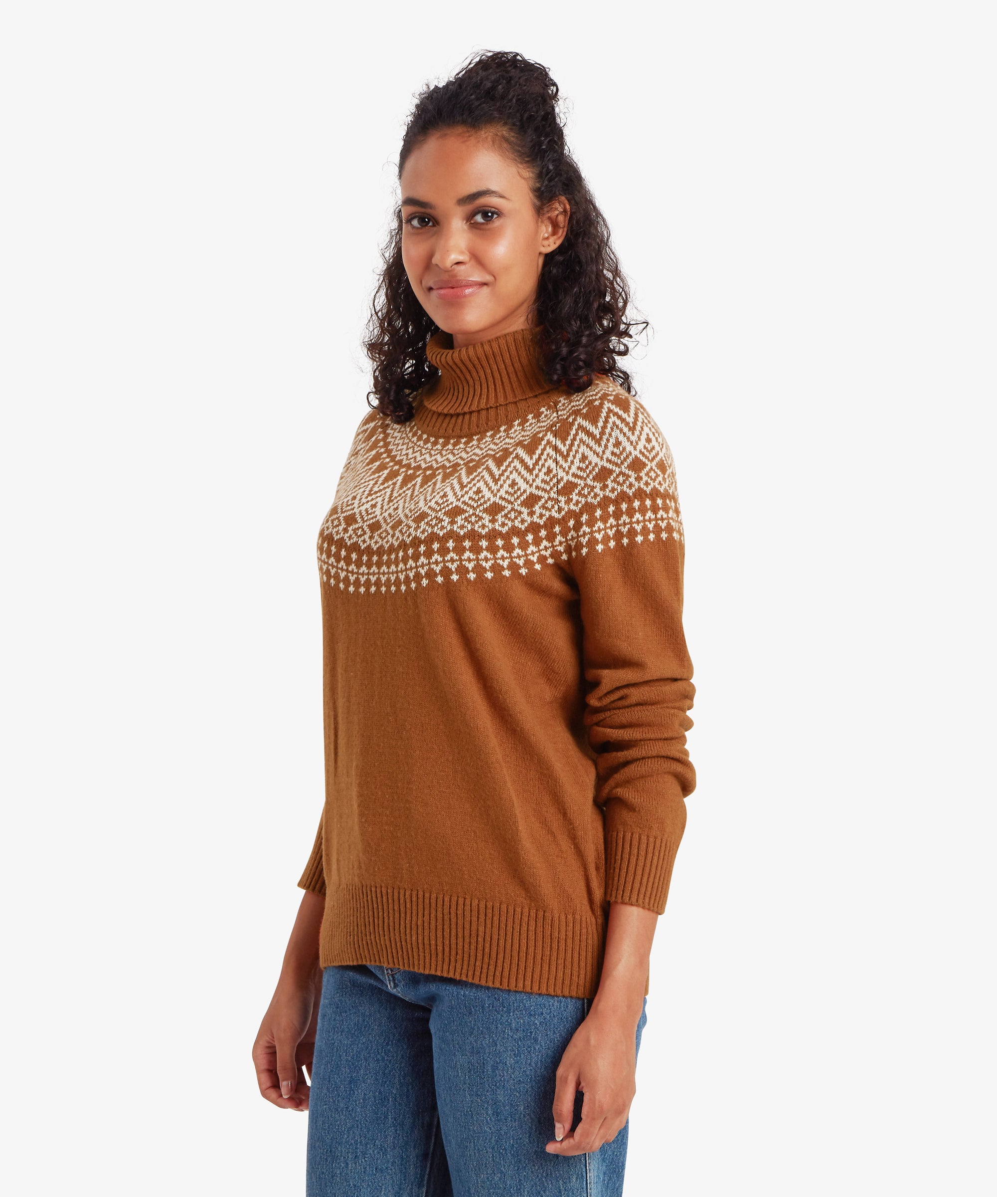 Camkilo Roll Neck Sweater - Mocha