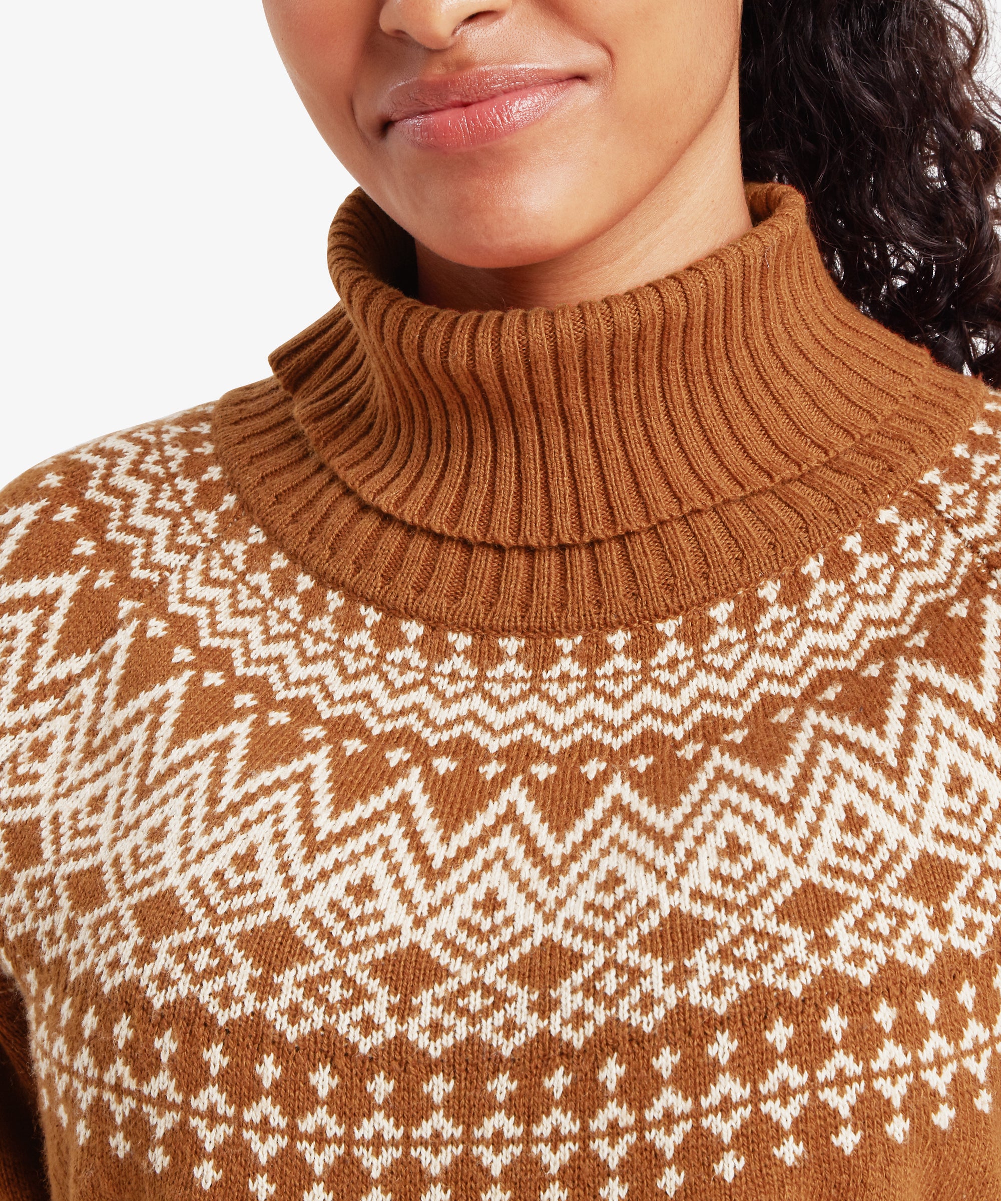 Camkilo Roll Neck Sweater - Mocha