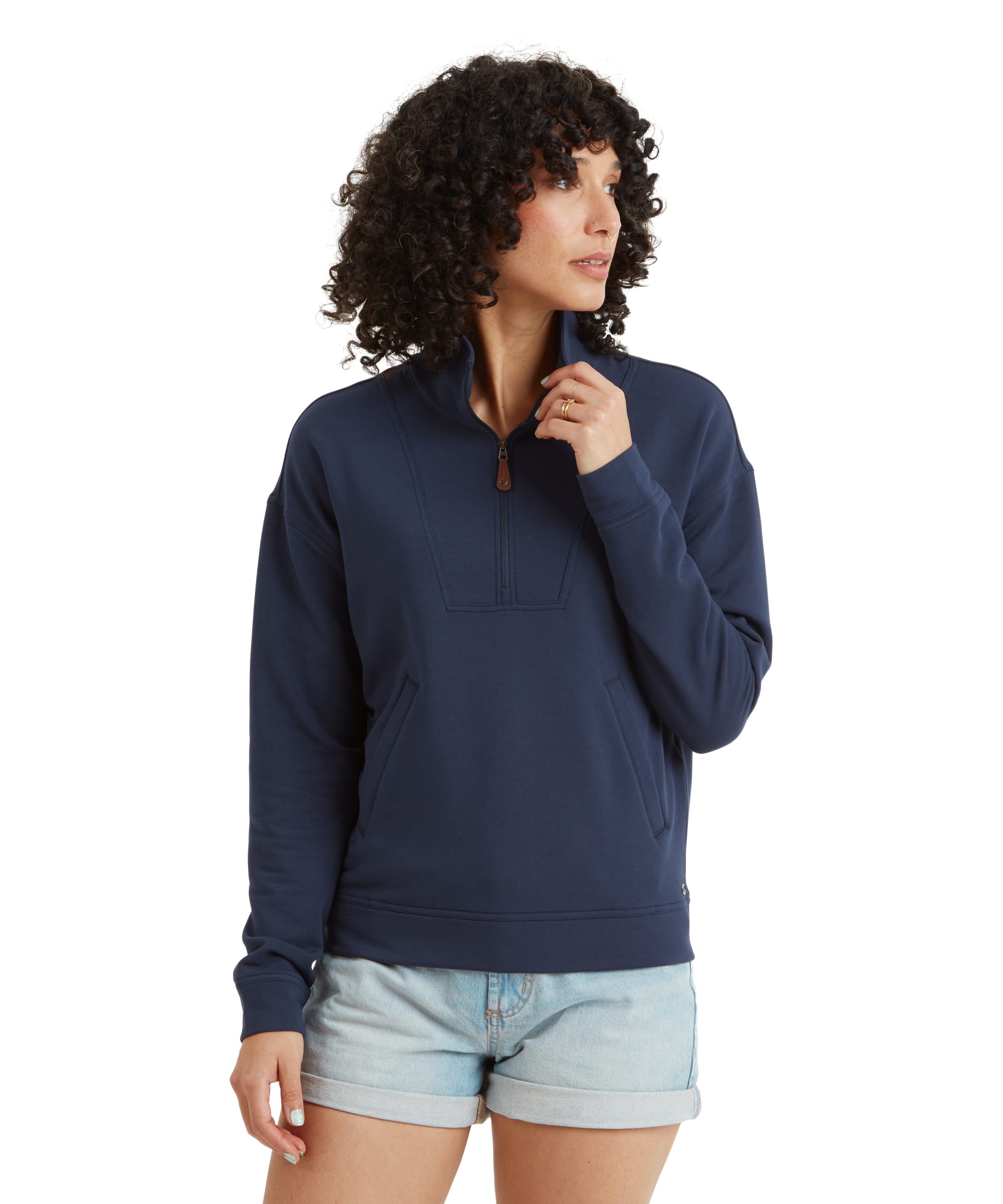 Women's Dhyan 1/4 Zip Blue | Sherpa Adventure Gear