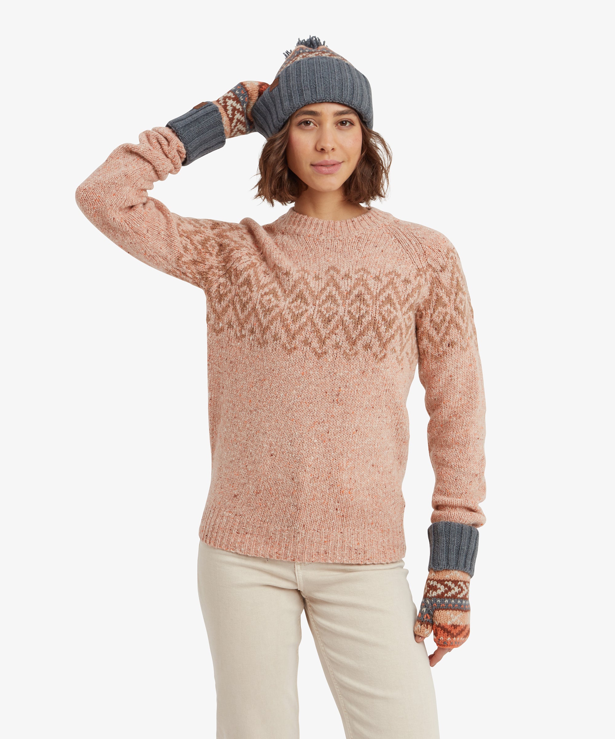 Dumji Crew Sweater - Blush