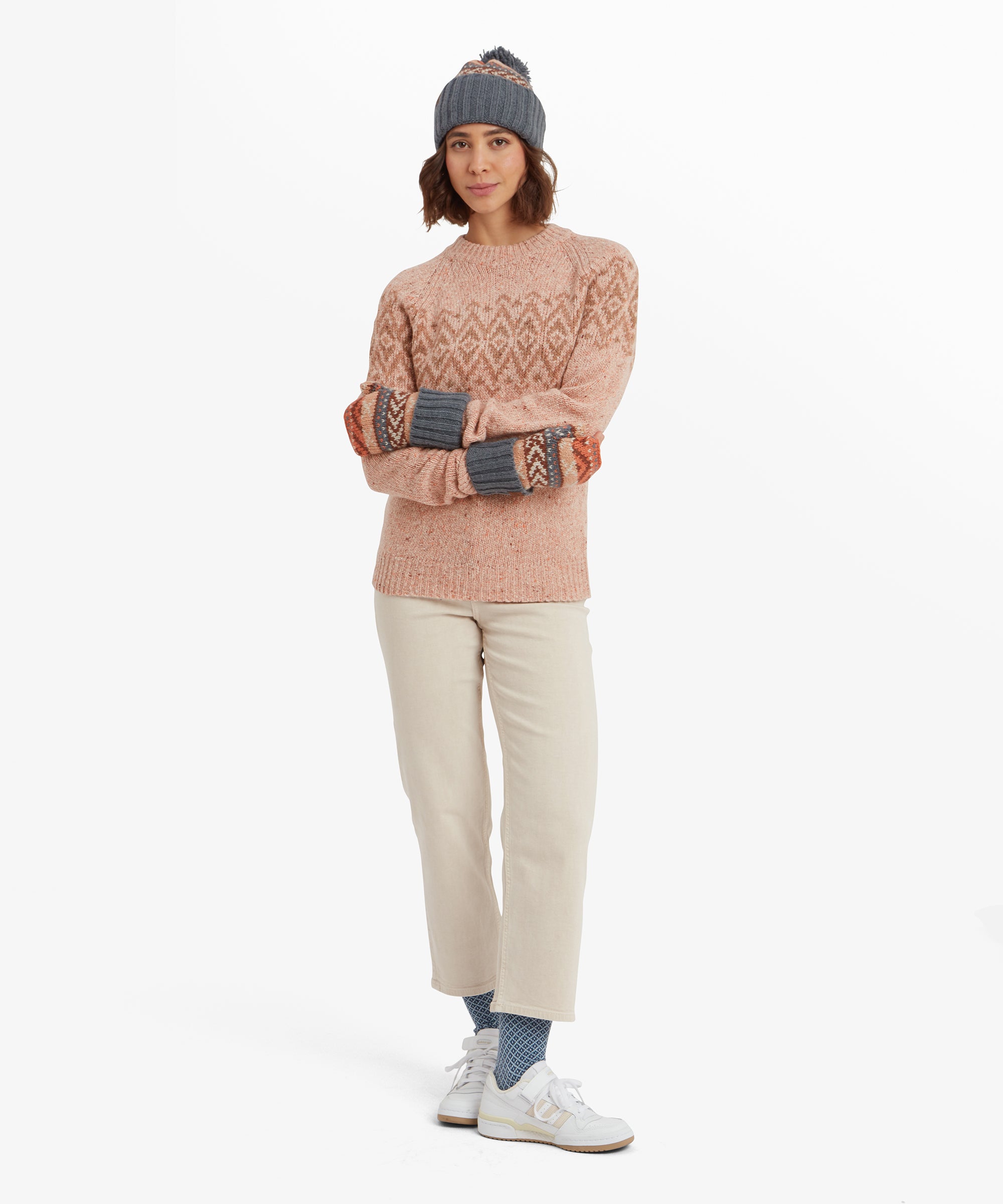 Dumji Crew Sweater - Blush