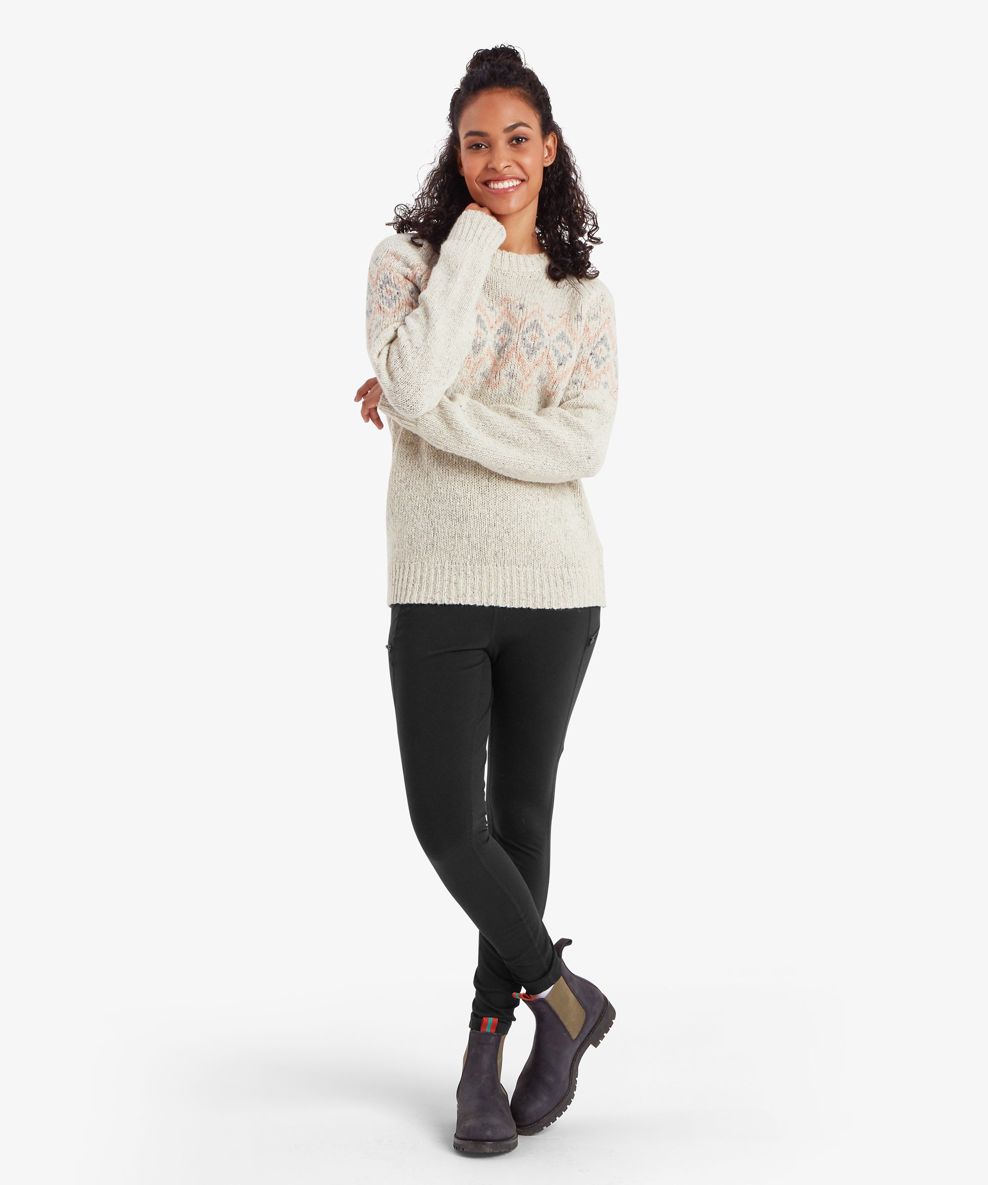 Dumji Crew Sweater - Ecru