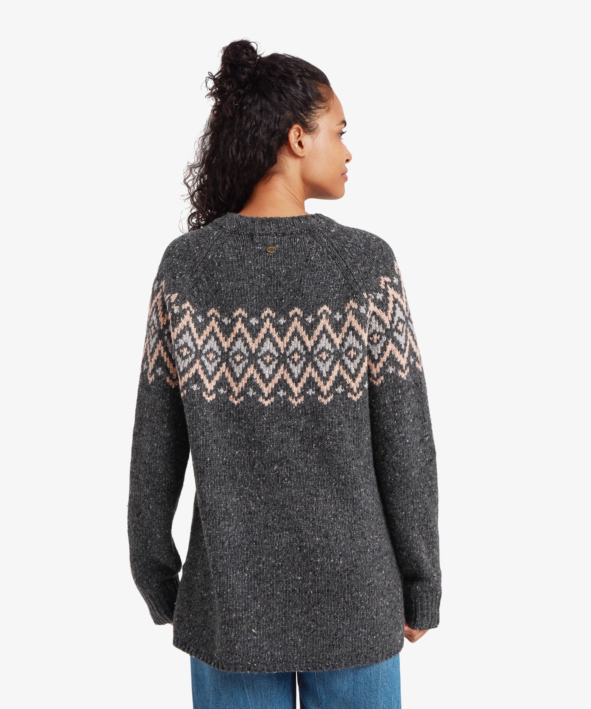 Dumji Langer Pullover - Anthrazit