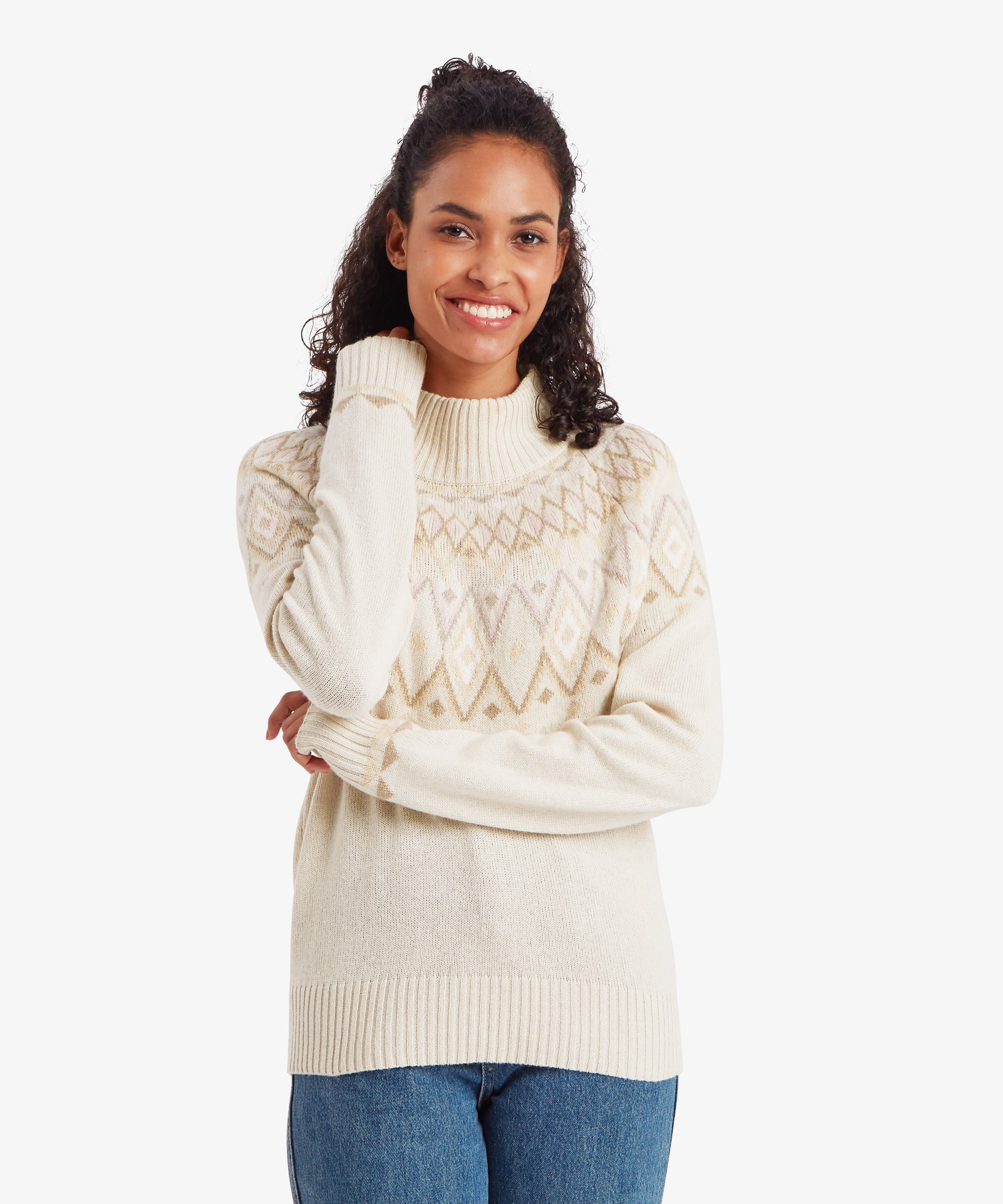 Indu Rollkragenpullover - Ecru
