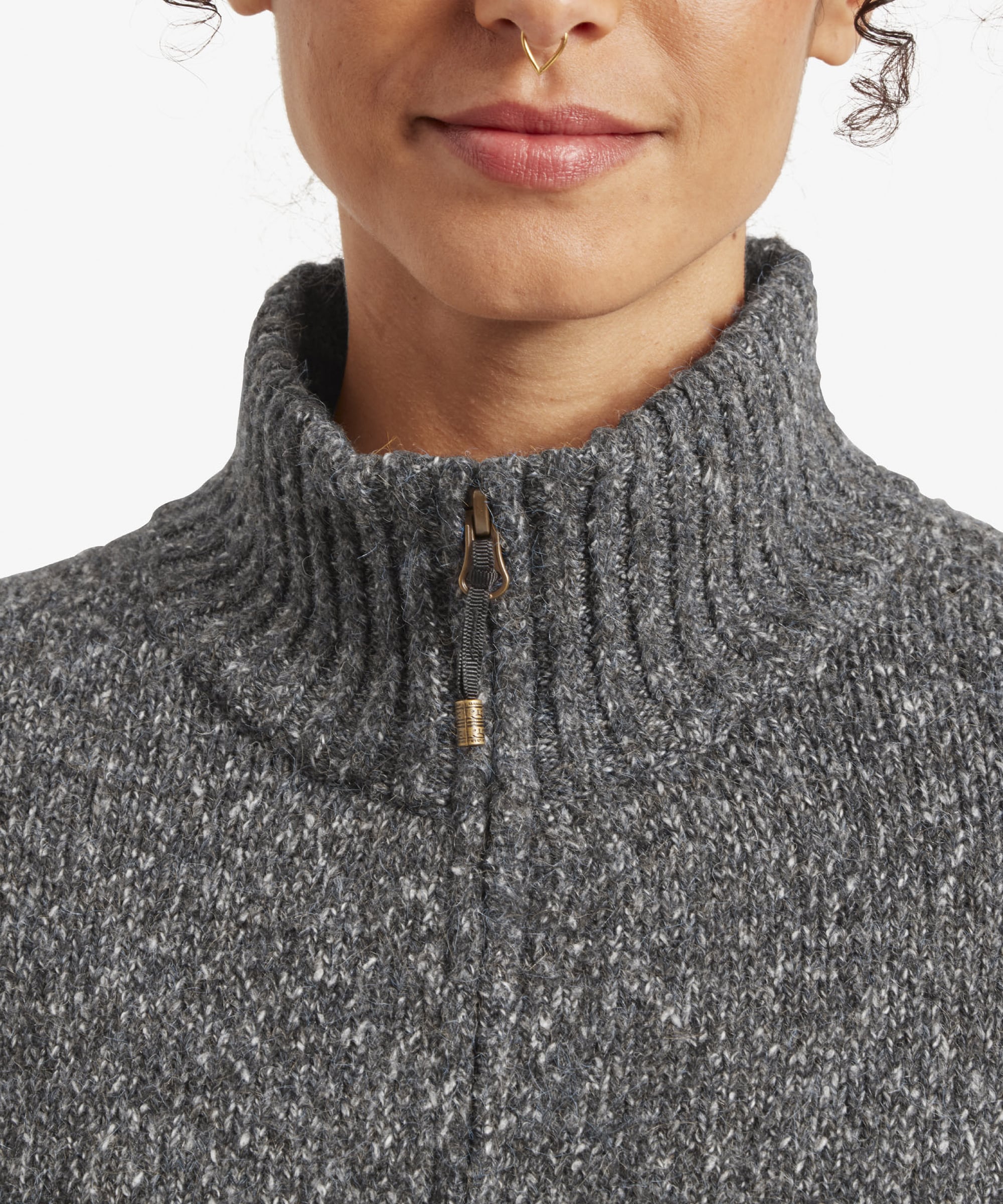 Women's Full Zip Cardigan Coat Grey | Sherpa Adventure Gear