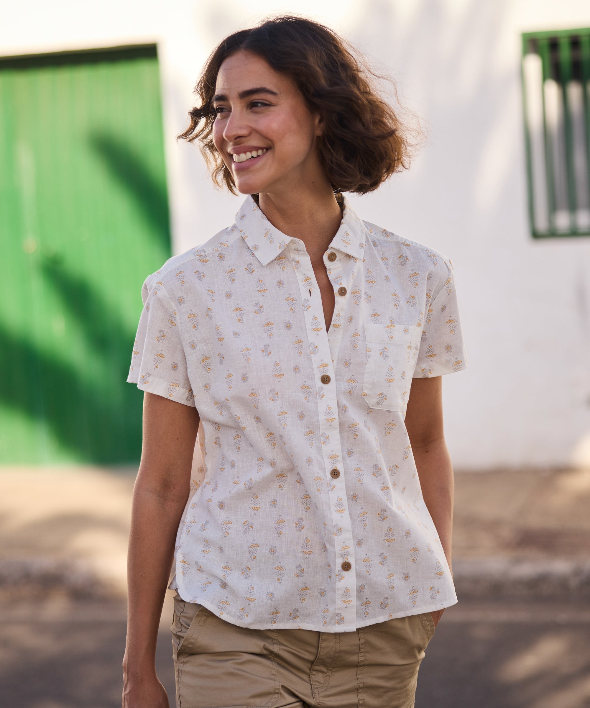 Jaya Camp Shirt - Peetho Indi Blossom