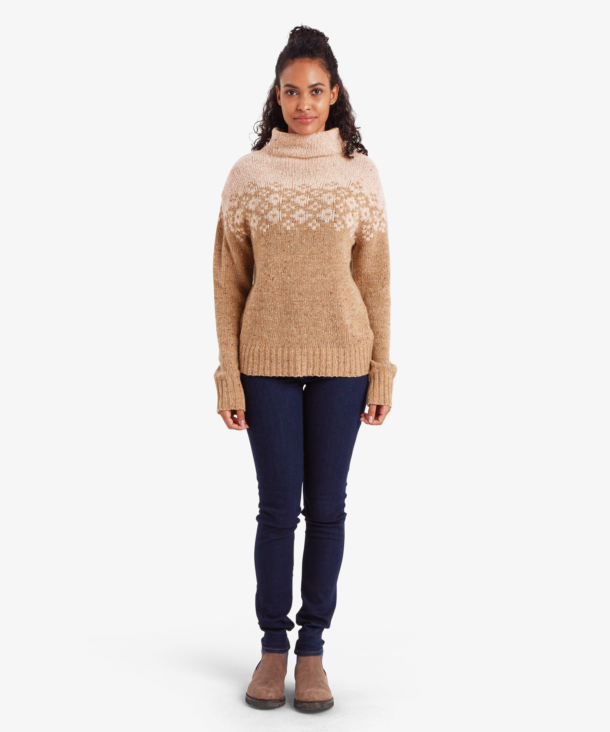 Mandari Rollkragenpullover - Mokka