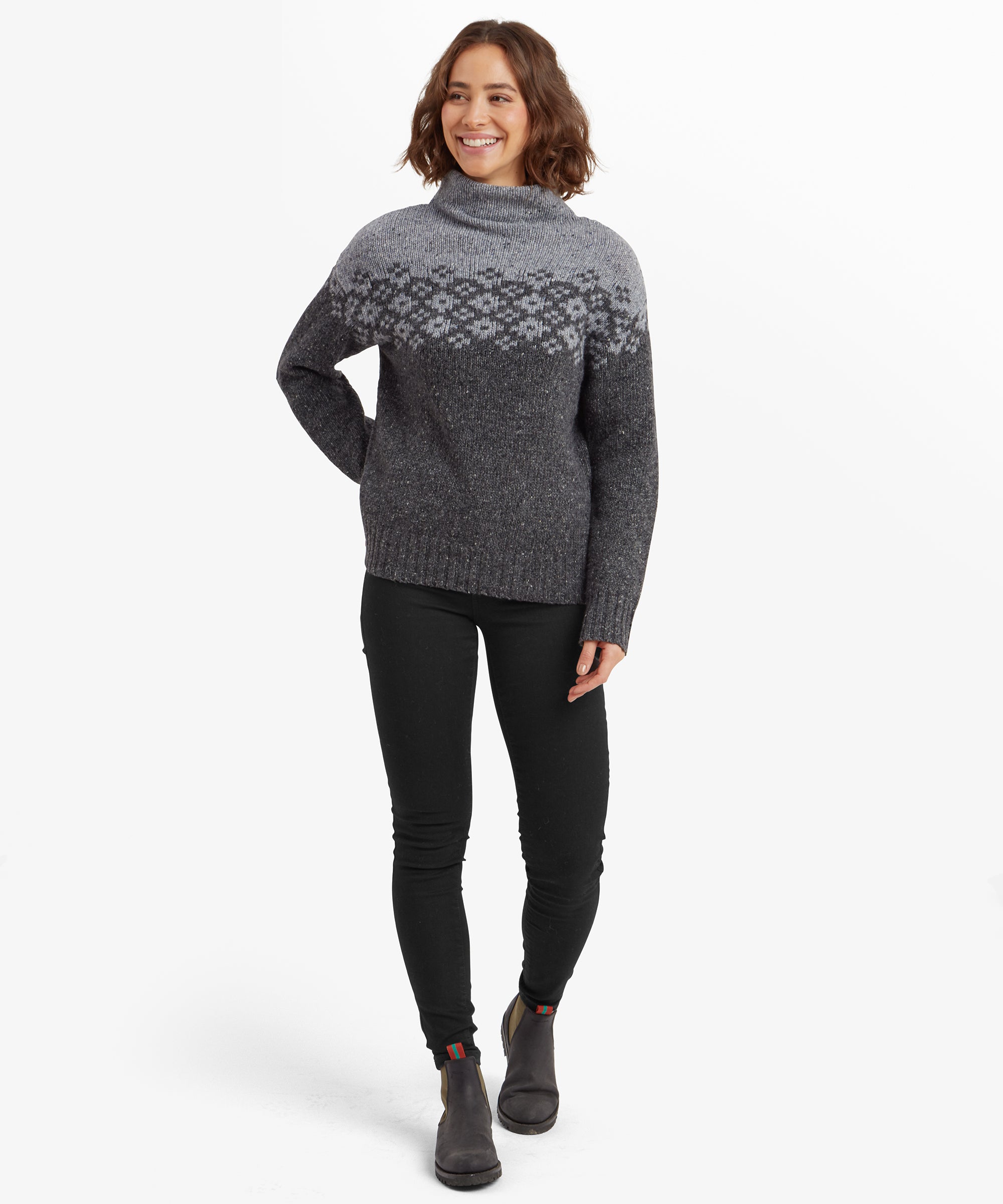 Mandari Rollkragenpullover - Anthrazit