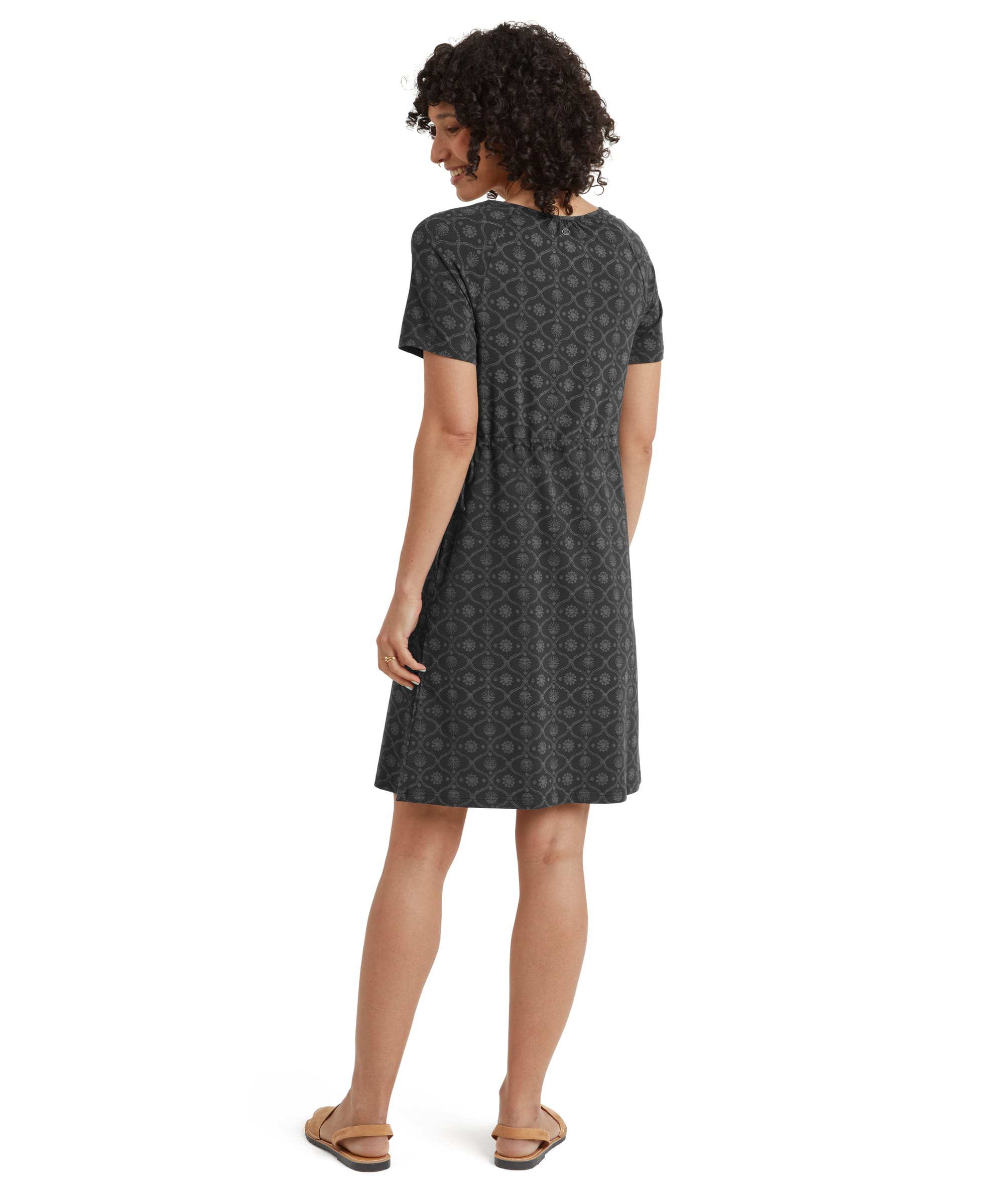 Womens Neha Faux Wrap Dress Black Sublime | Sherpa Adventure Gear