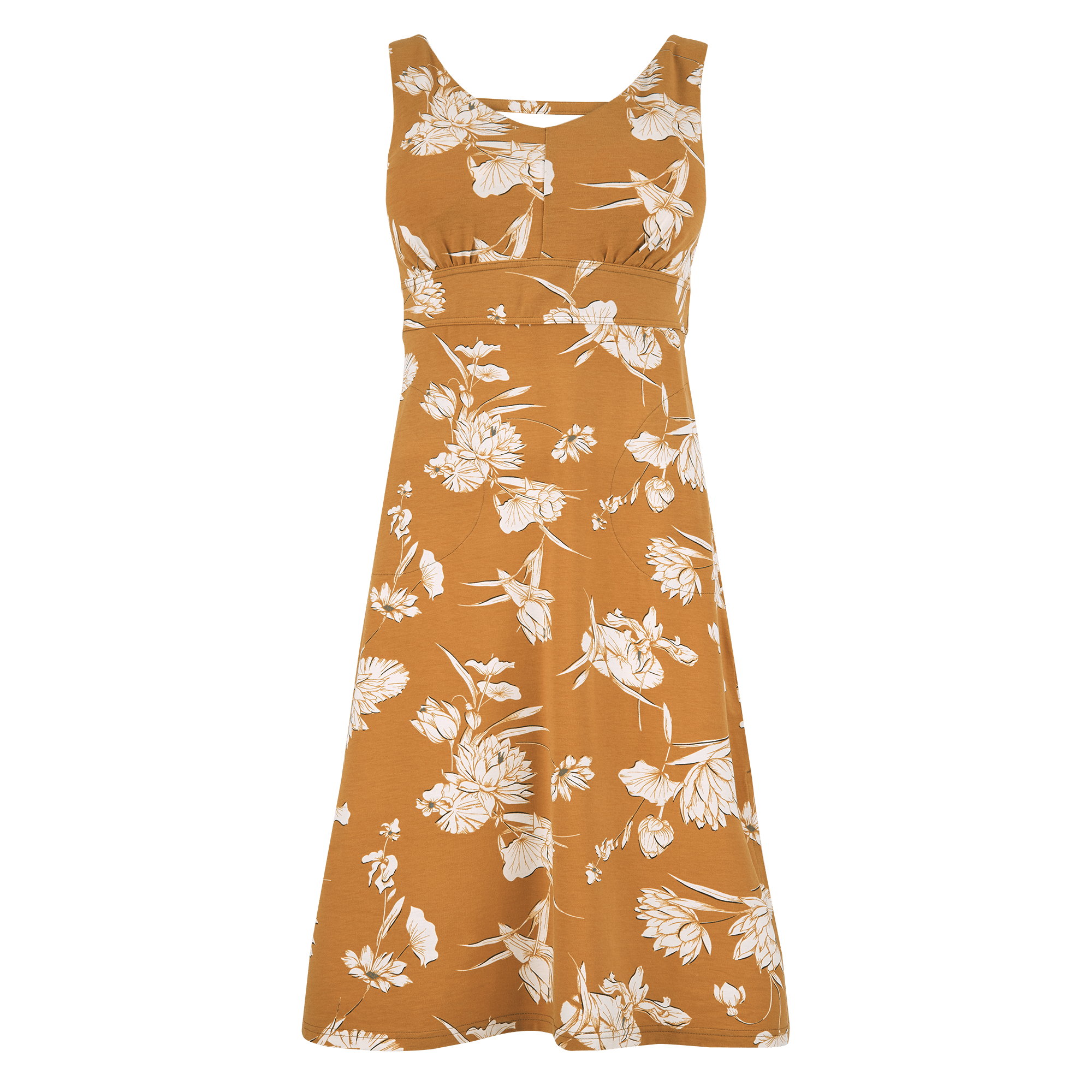 Sherpa Adventure Gear Neha Midi Dress in Light Brown