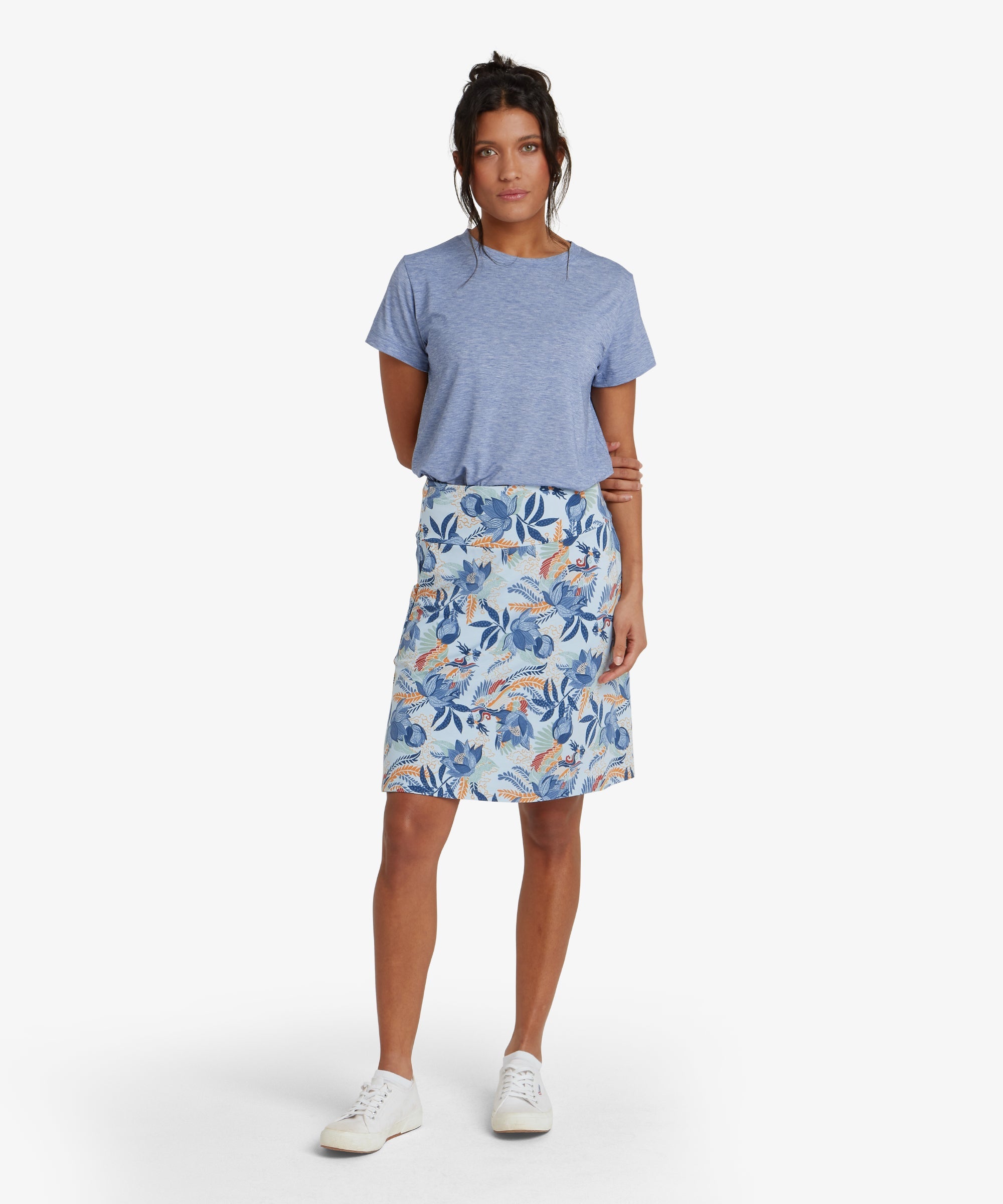 Womens Padma Pull On Skirt Blue | Sherpa Adventure Gear