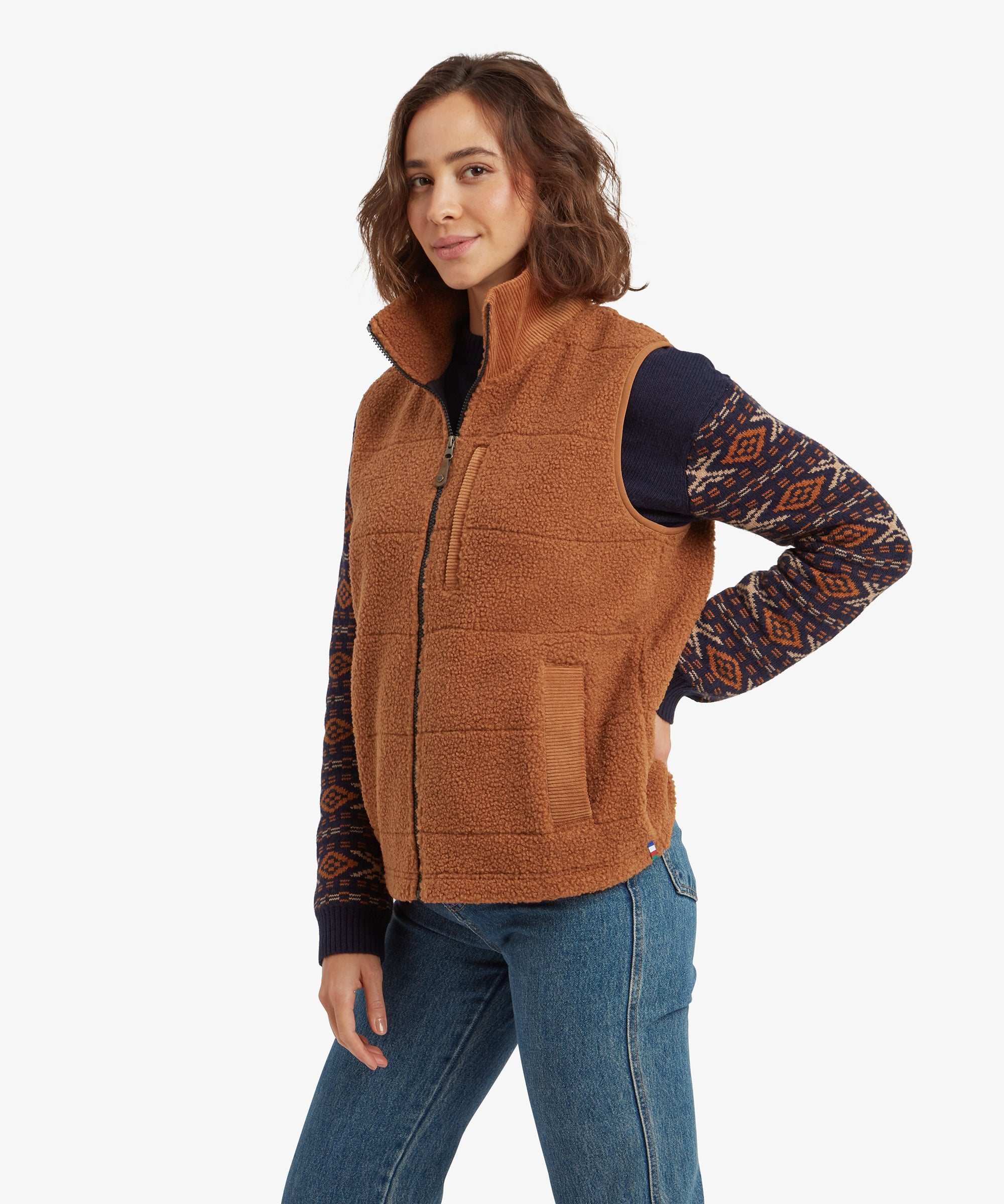 Women's Rangeli Vest Brown | Sherpa Adventure Gear