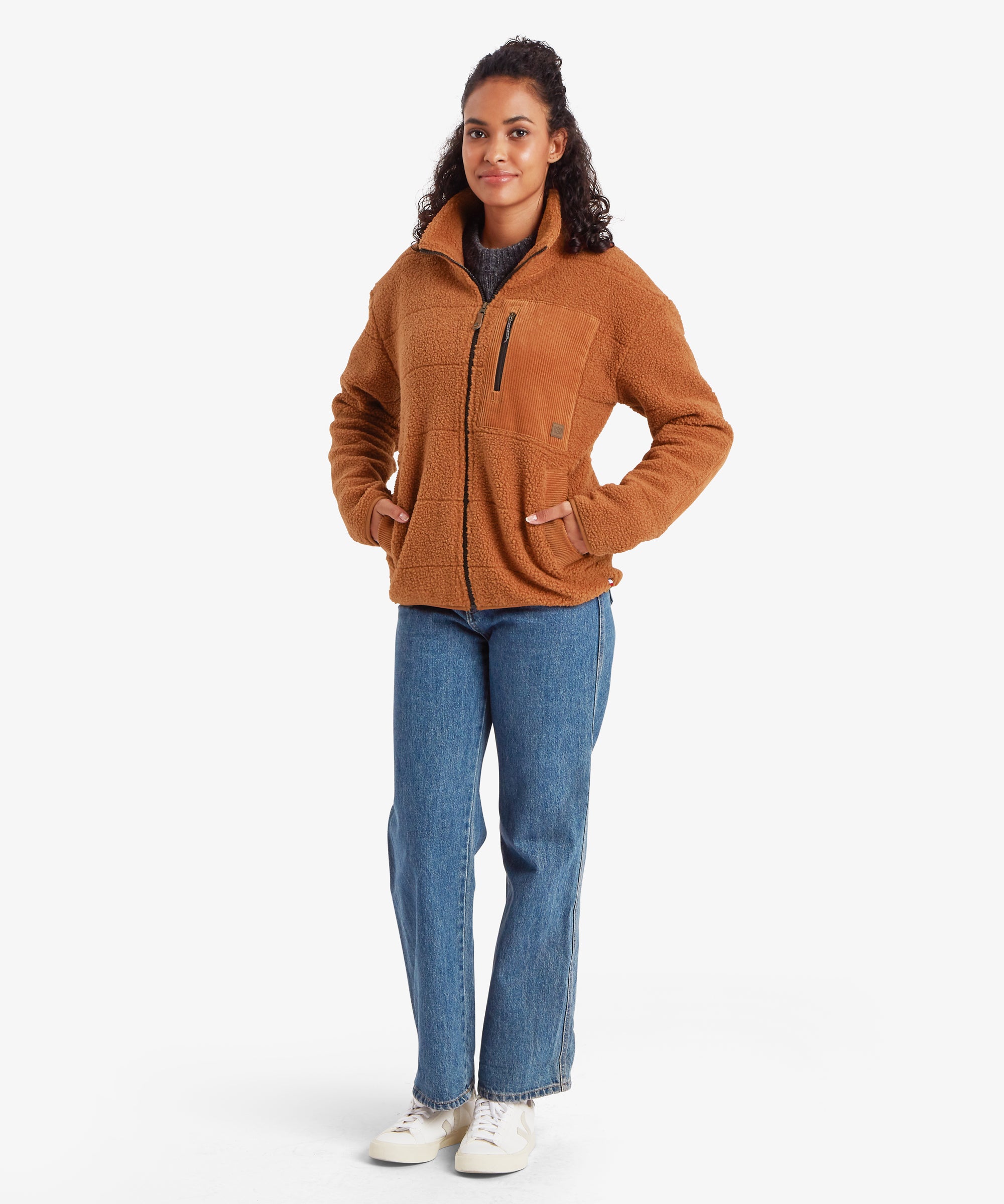Rangeli Fleecejacke - Mokka