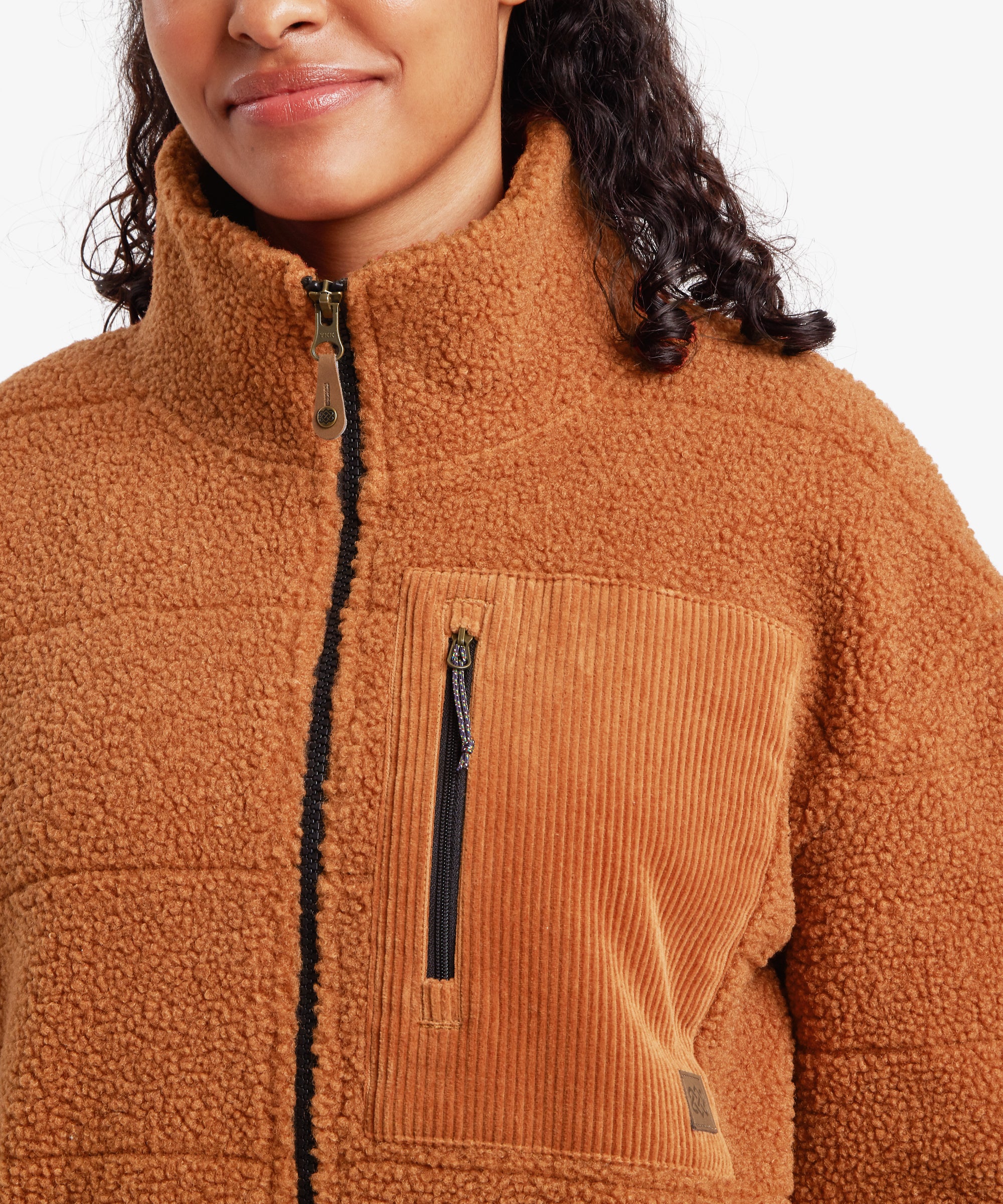 Rangeli Fleecejacke - Mokka