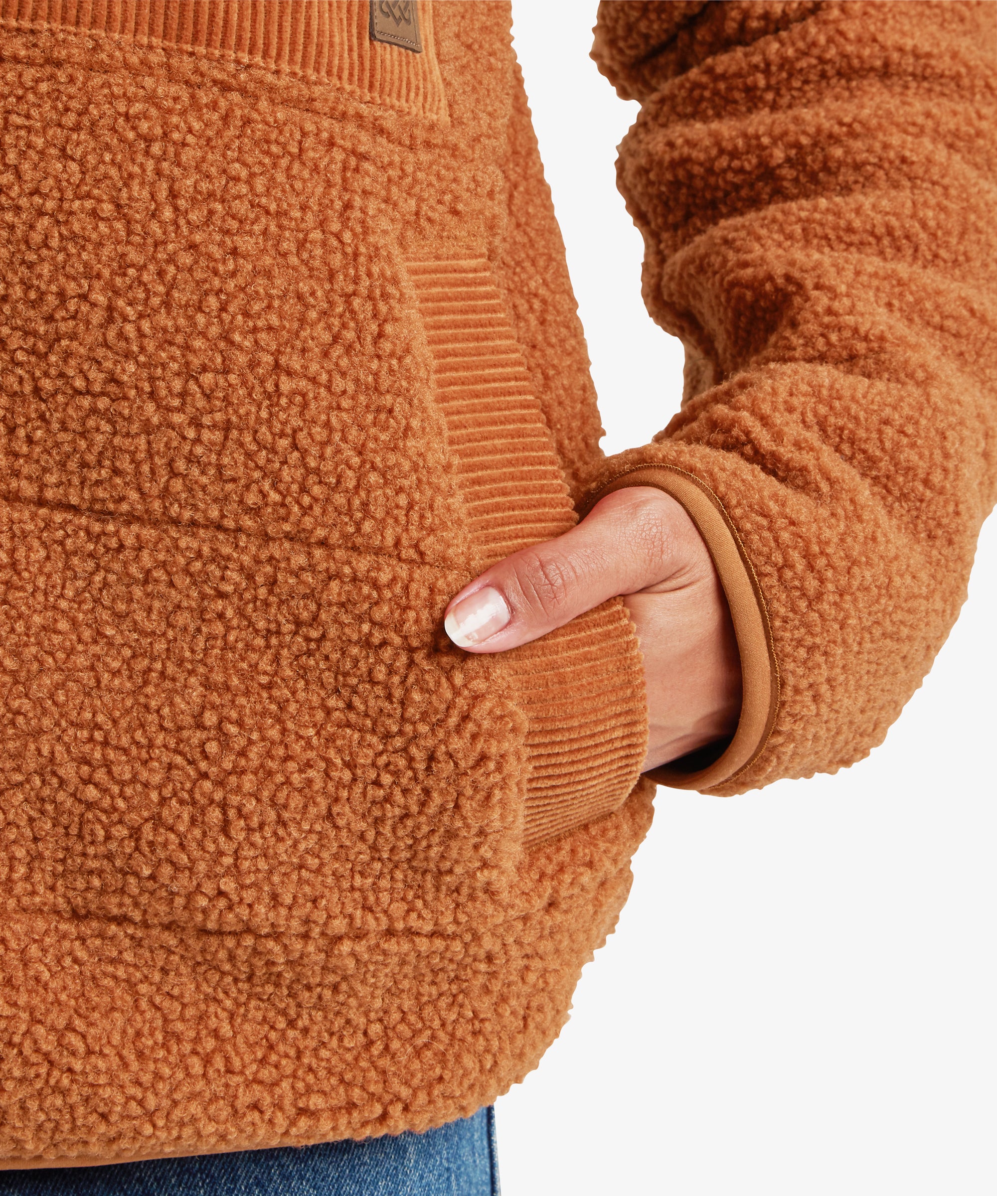 Rangeli Fleecejacke - Mokka