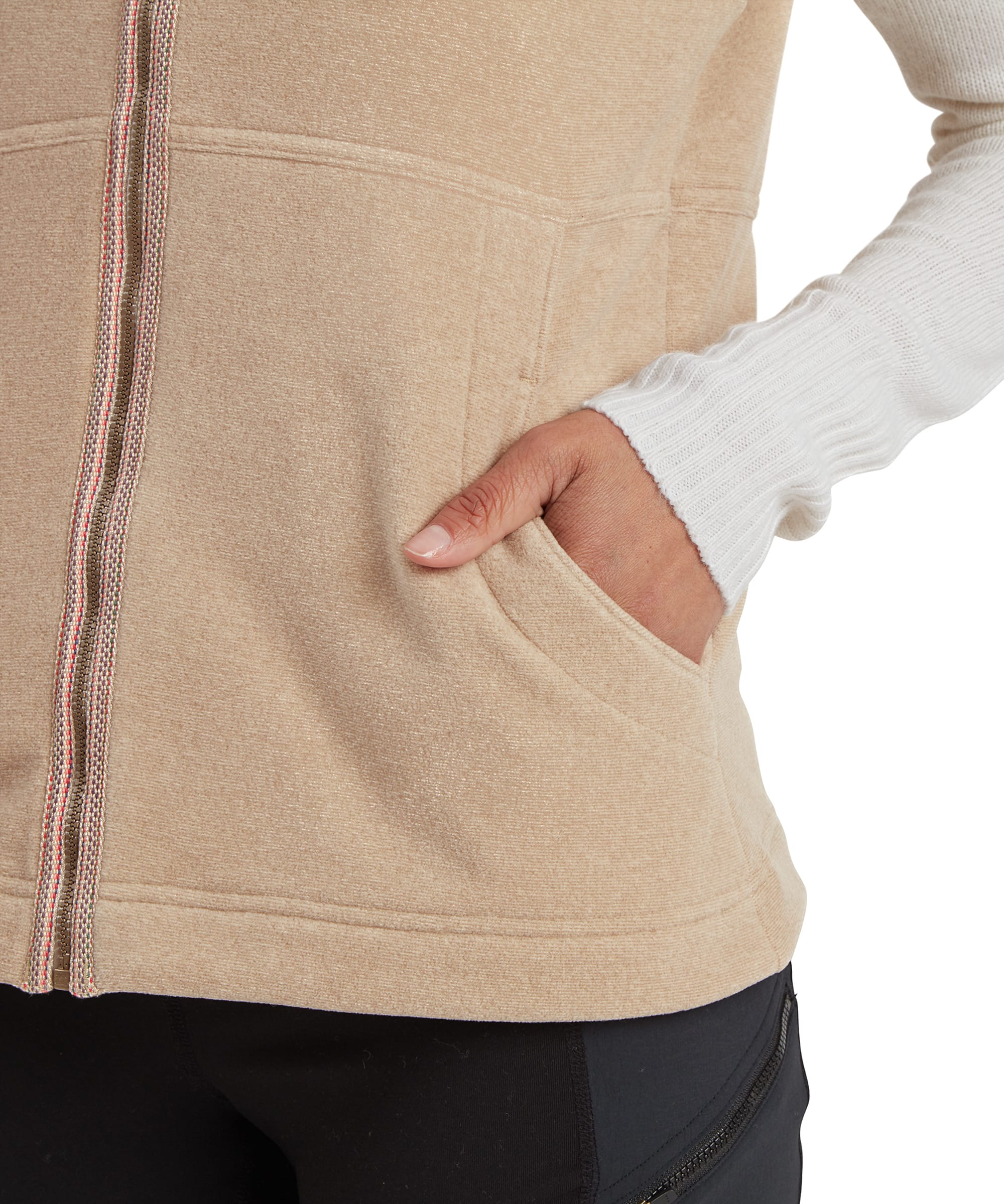 Women's Rolpa Eco Fleece Gilet Beige | Sherpa Adventure Gear