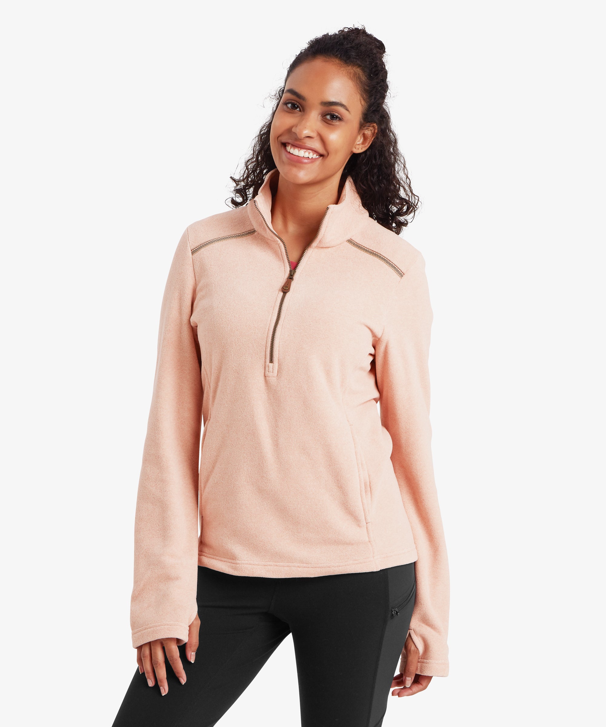 Rolpa Eco Pullover Zip - Blush