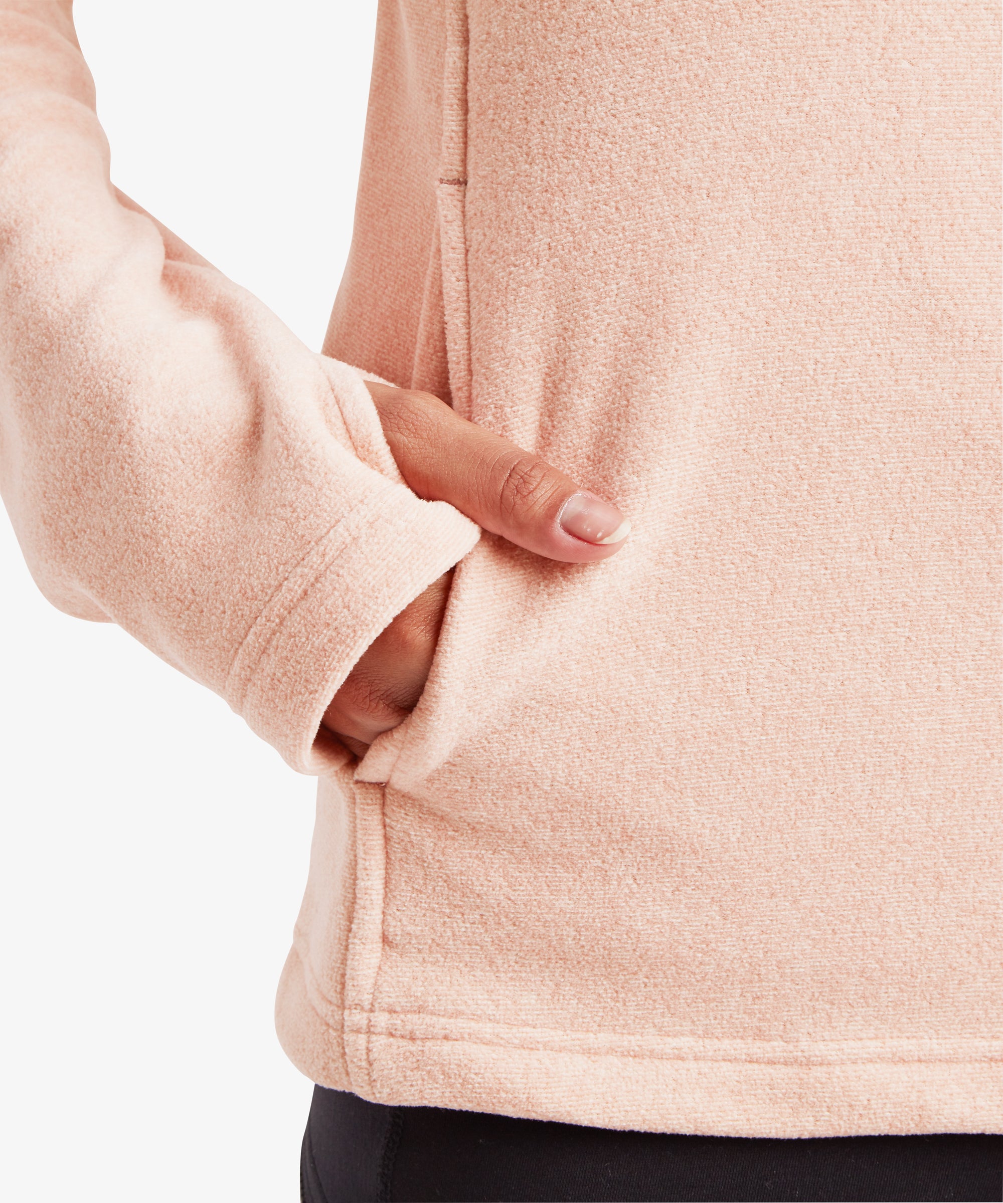 Women's Rolpa Eco Half Zip Fleece Pullover Pink | Sherpa Adventure