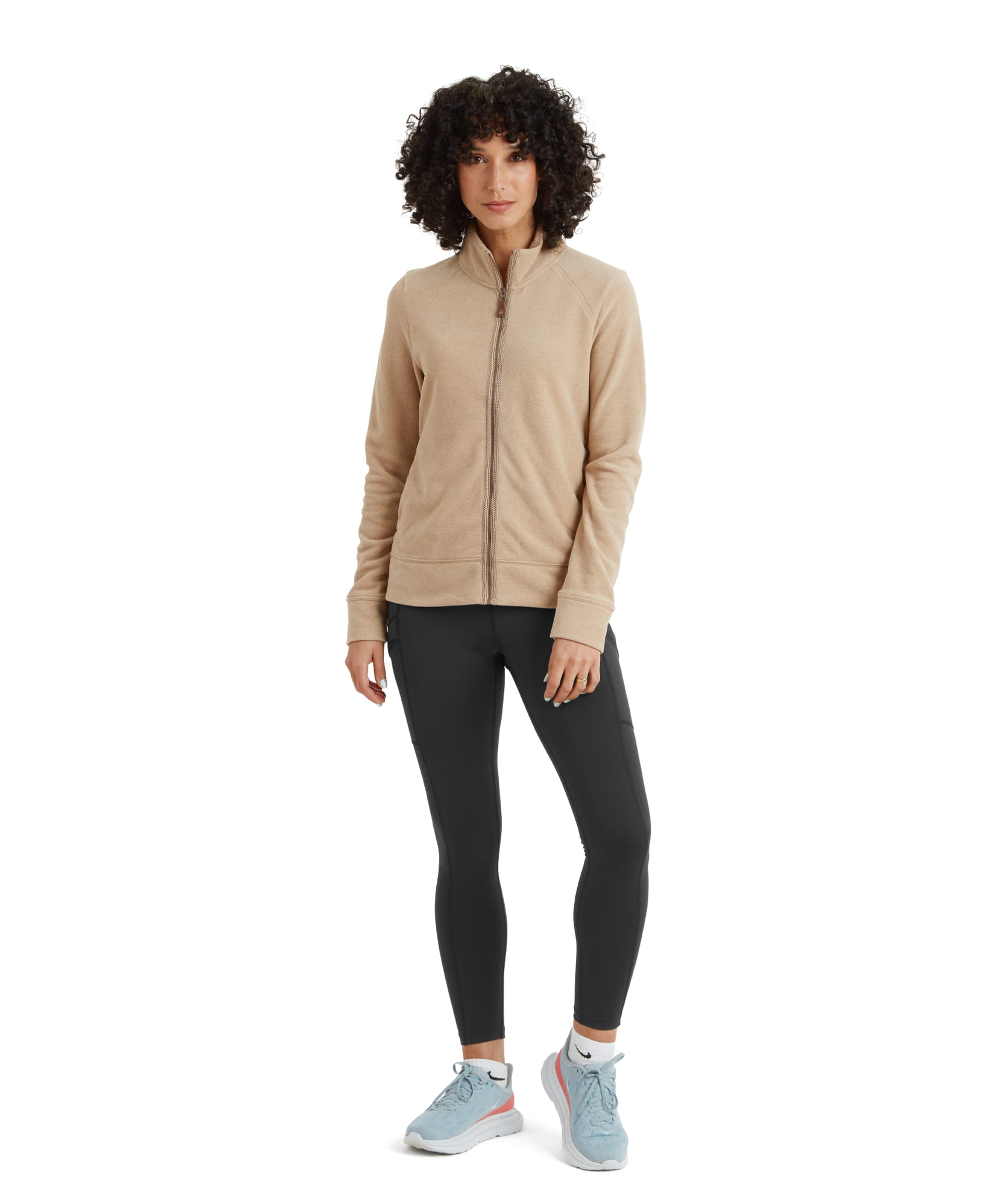 Women's Rolpa Fleece Jacket Beige | Sherpa Adventure Gear
