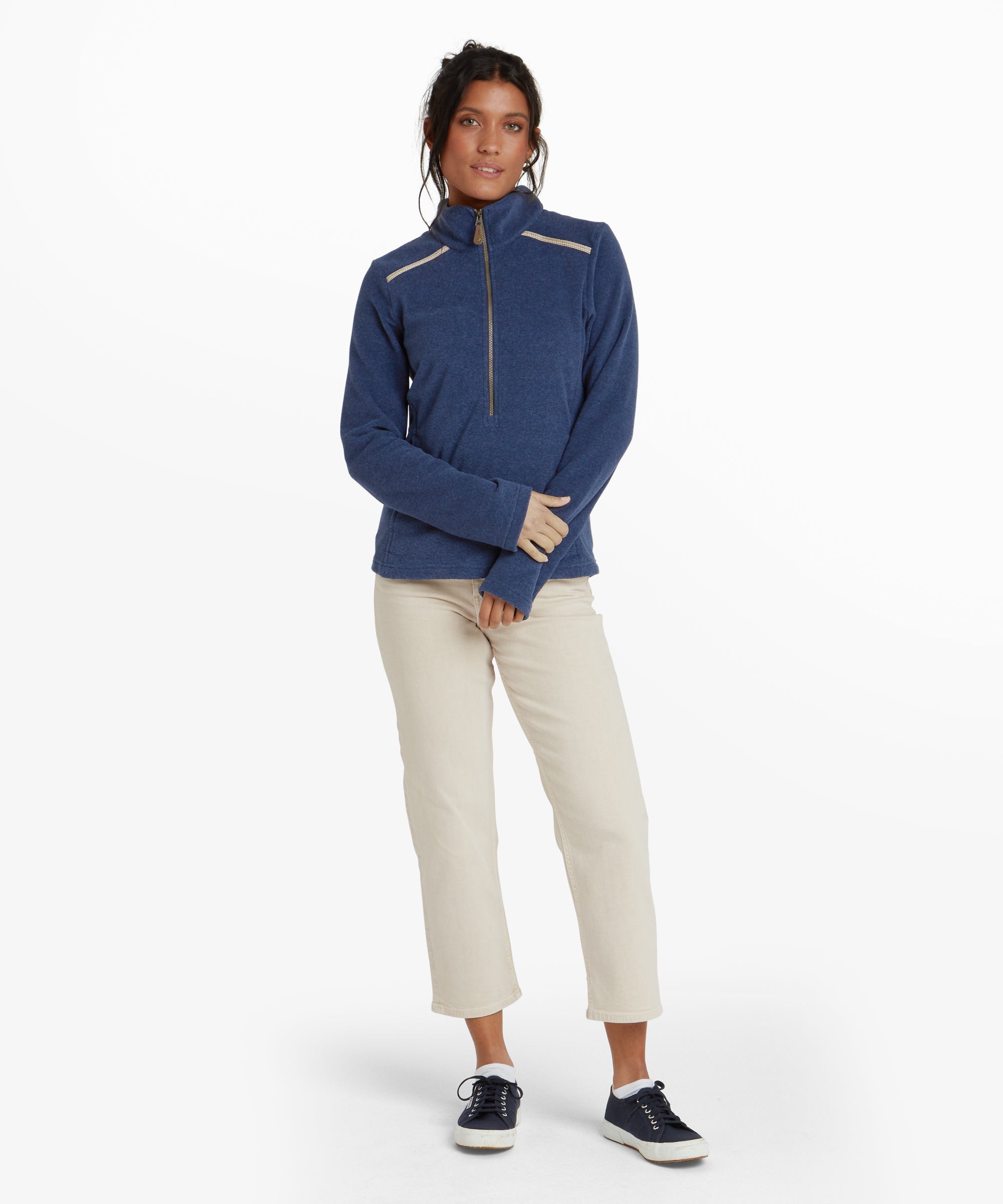 Women's Rolpa Zip Fleece Blue | Sherpa Adventure Gear