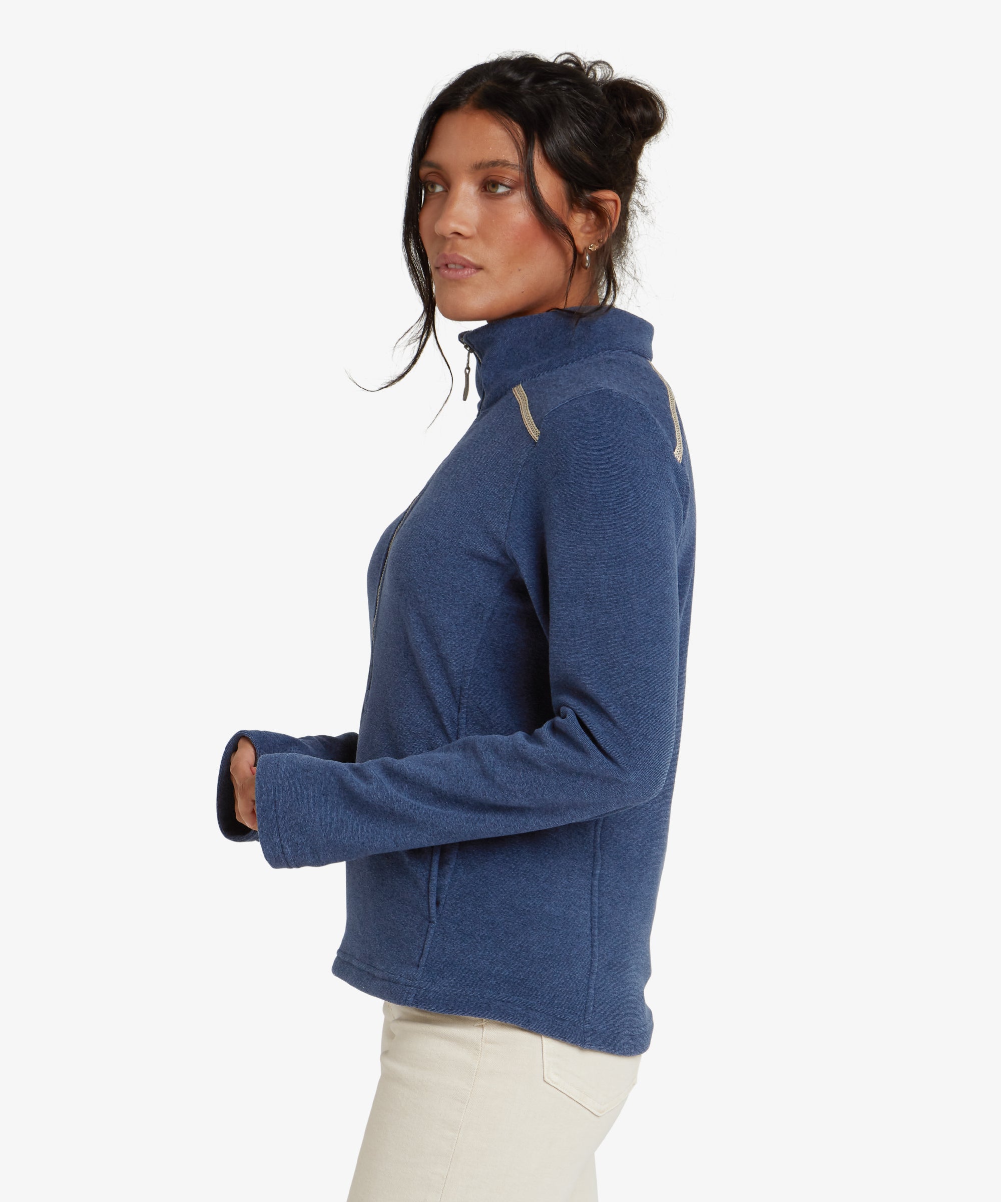 Women's Rolpa Zip Fleece Blue | Sherpa Adventure Gear
