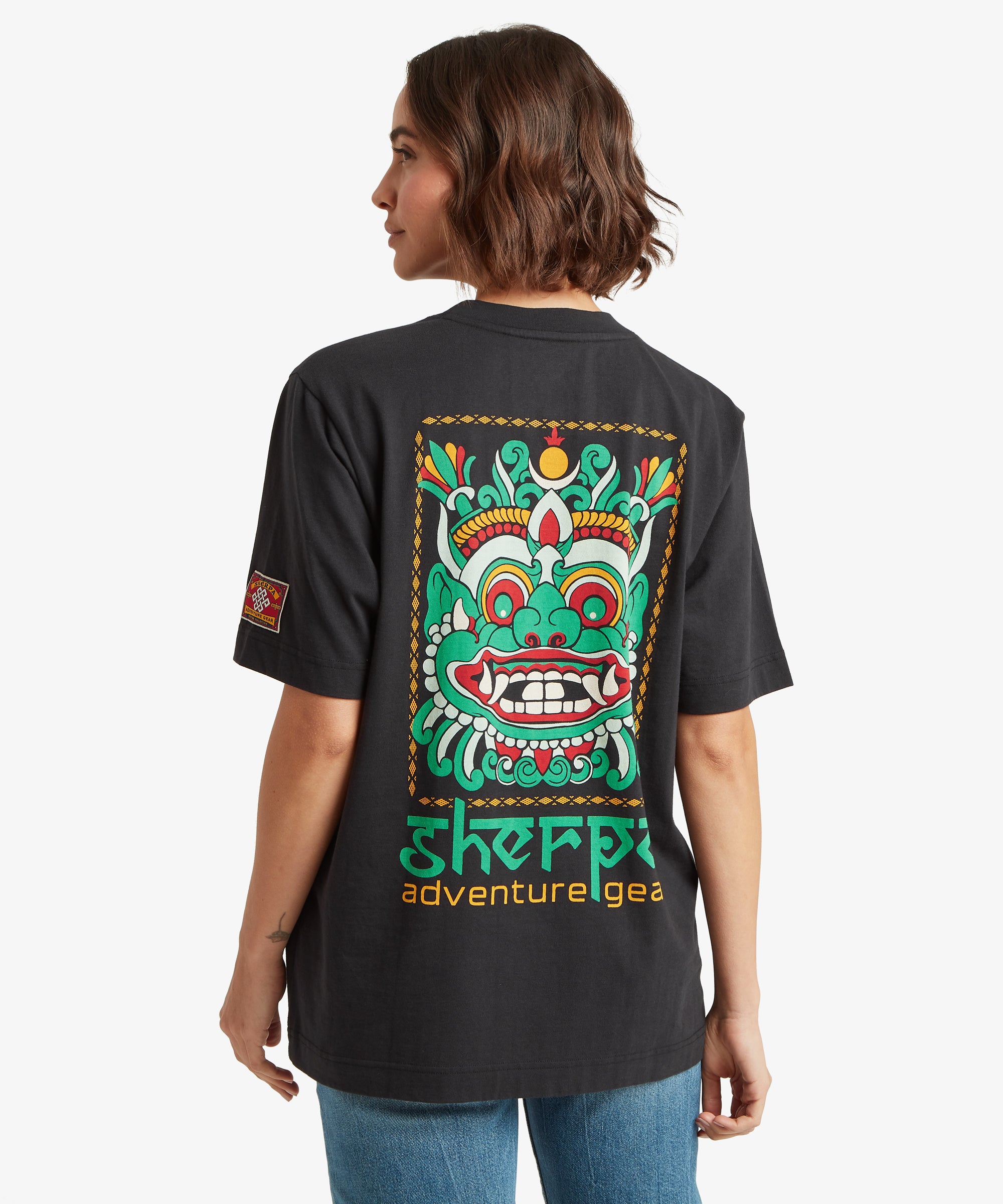 Unisex Tarcho Mask T-Shirt Black | Sherpa Adventure Gear