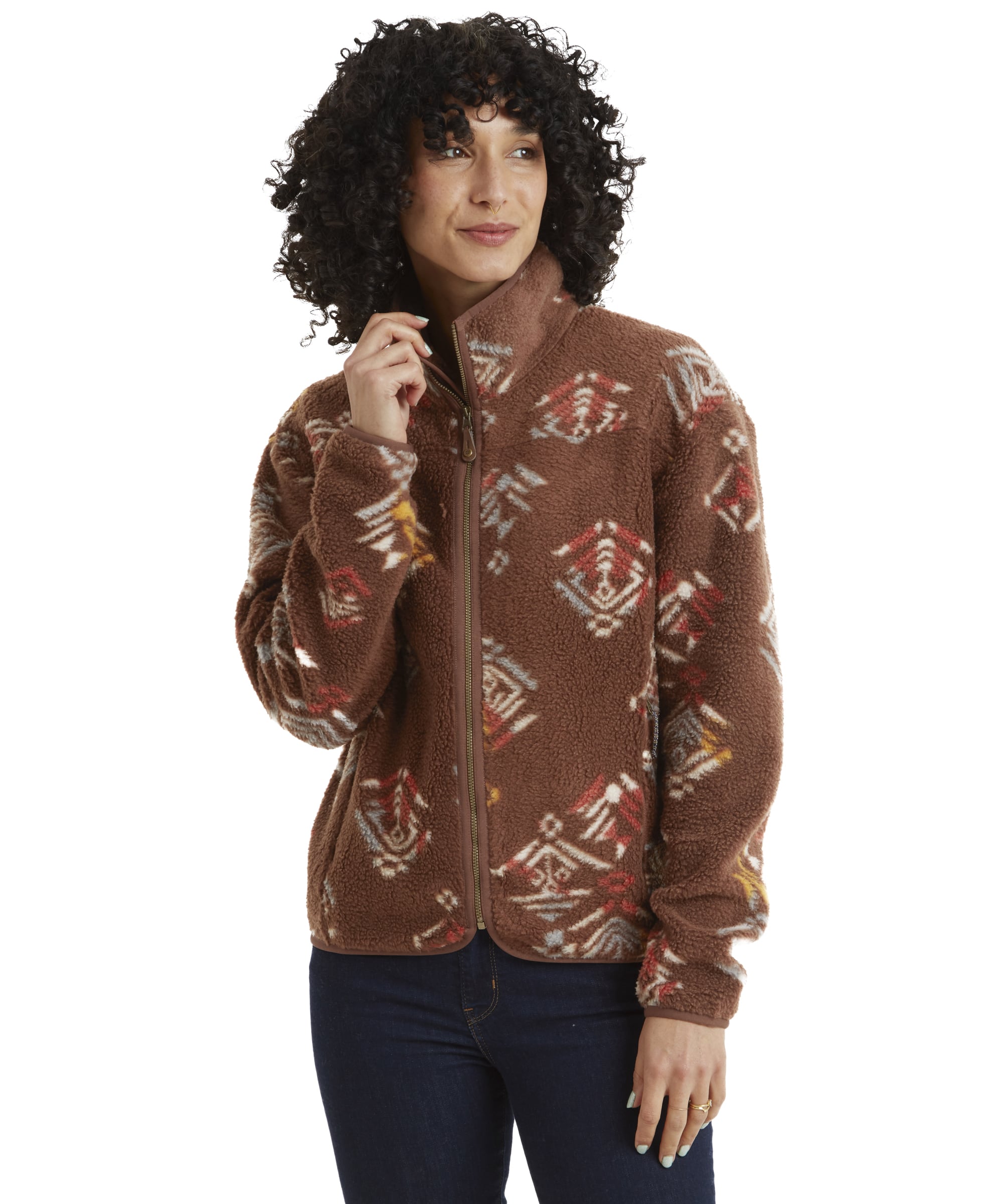 Uddesya Sherpa Fleece Jacket - Cappuccino Yathra