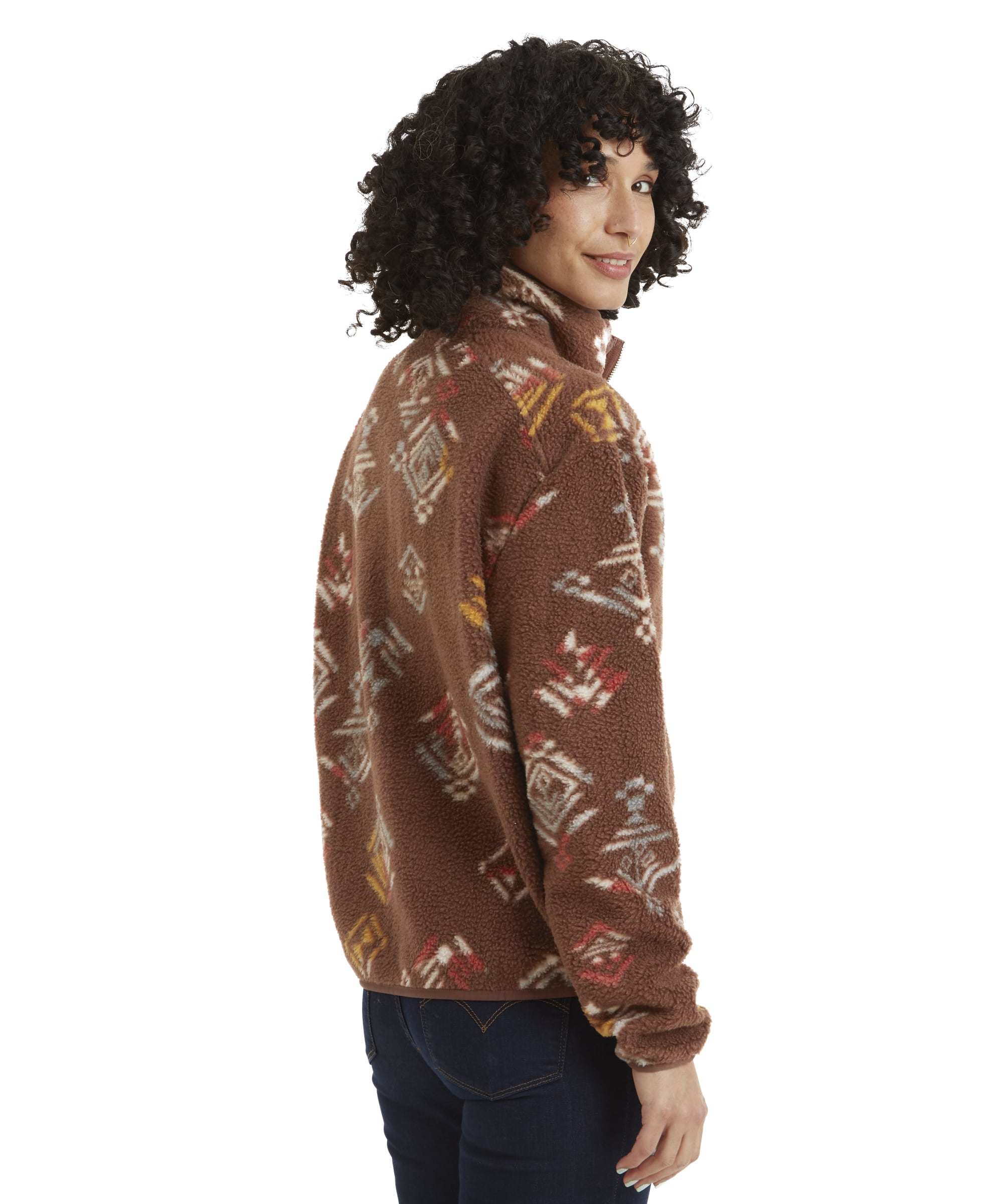 Women's Uddesya Fleece Jacket Brown | Sherpa Adventure Gear