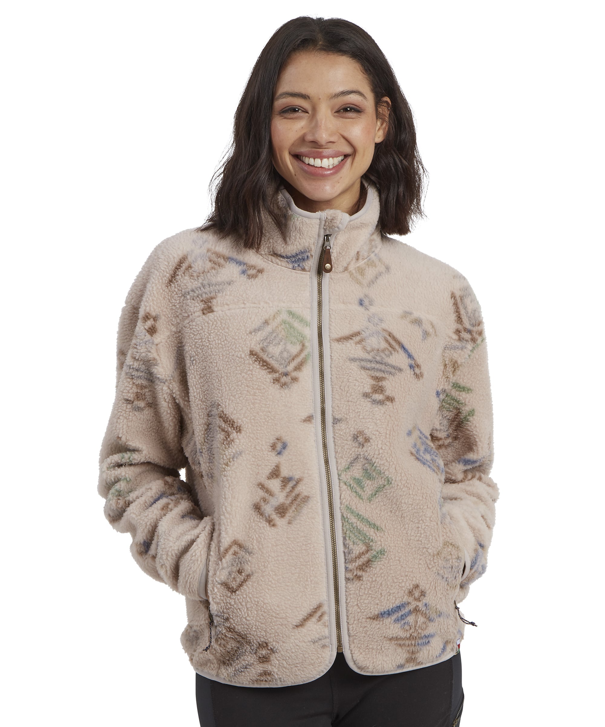 Women's Uddesya Fleece Jacket Brown | Sherpa Adventure Gear