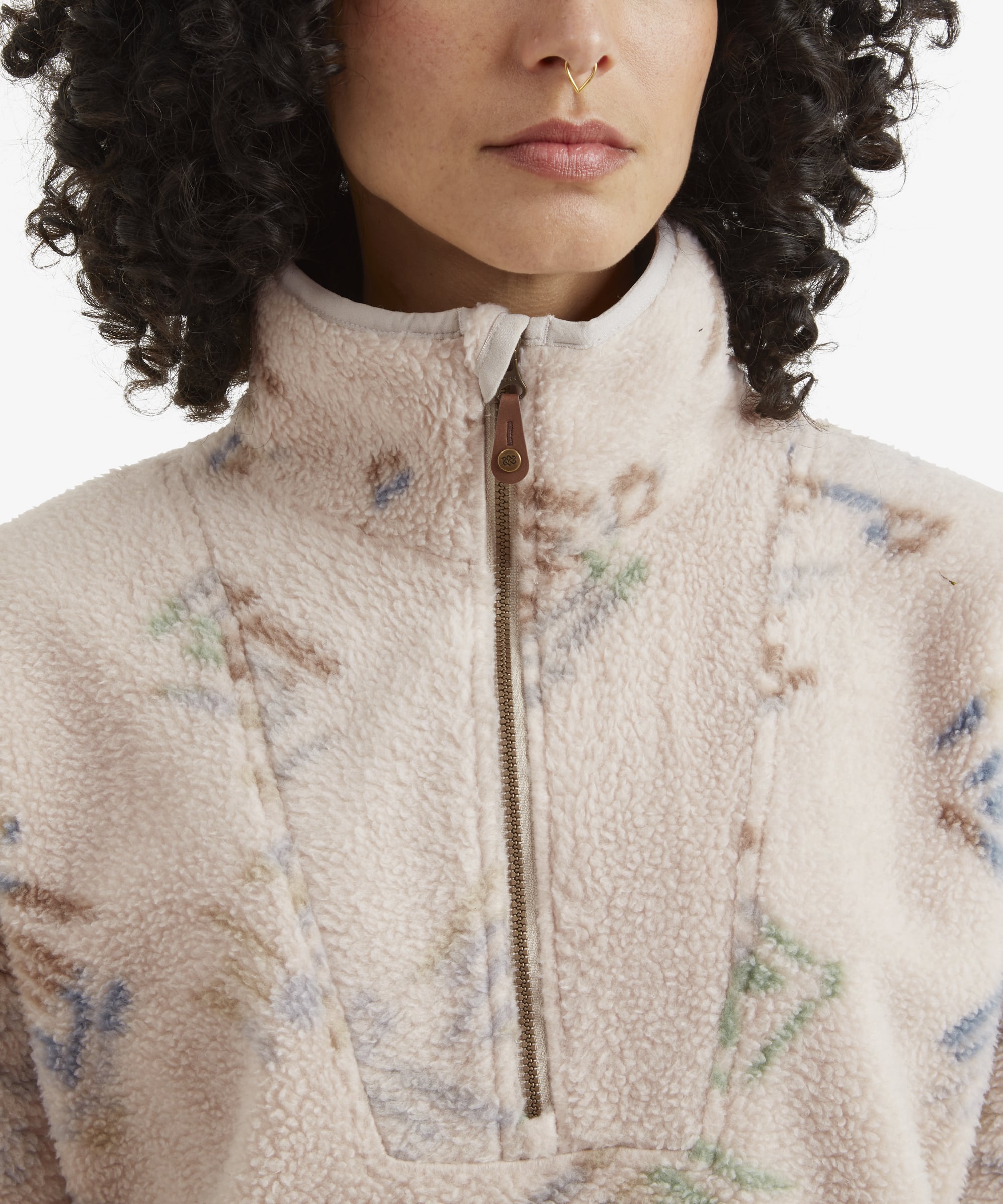 Women's Uddesya 1/4 Zip Fleece Brown | Sherpa Adventure Gear