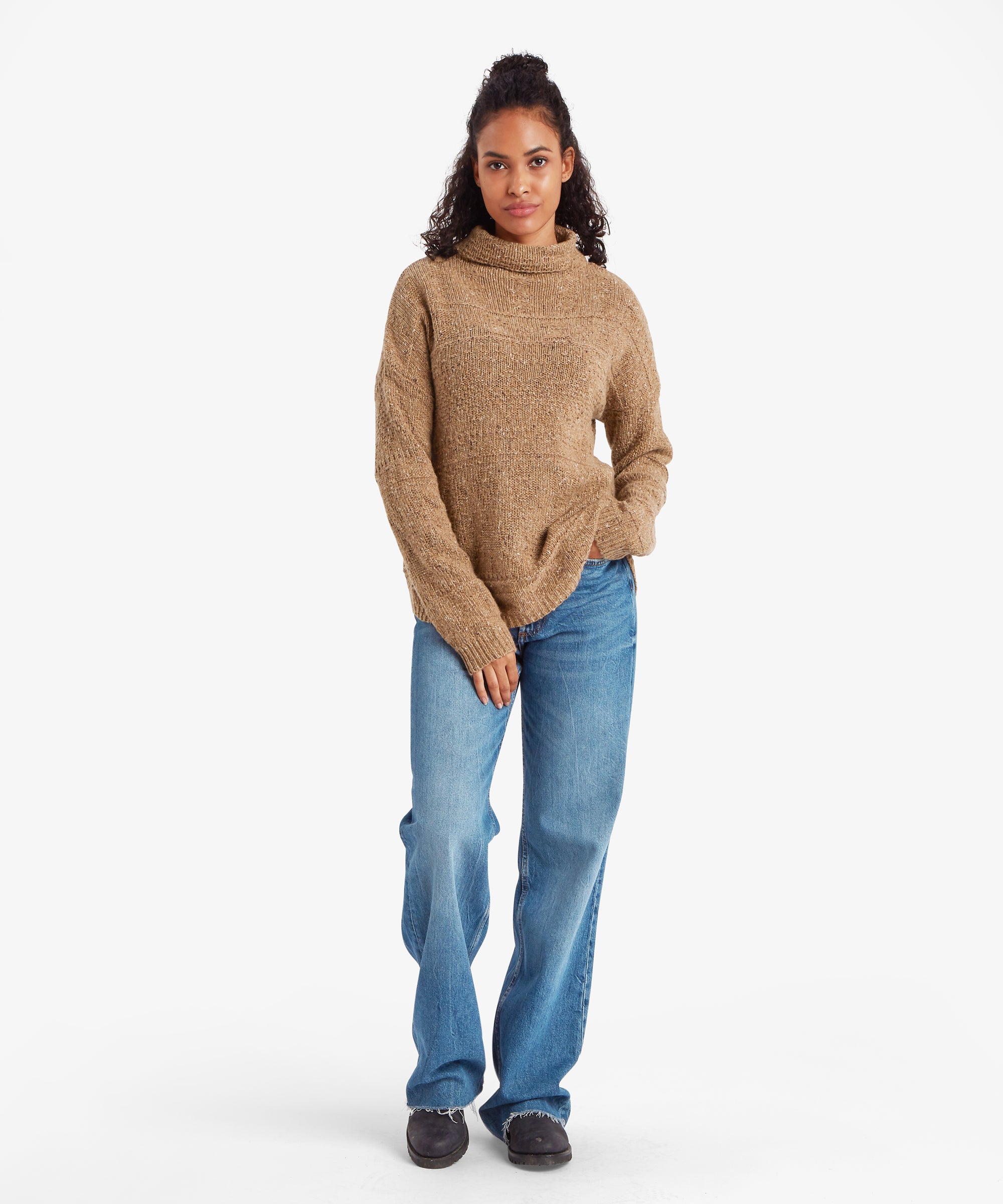 Women's Yuden Pullover Sweater Brown | Sherpa Adventure Gear