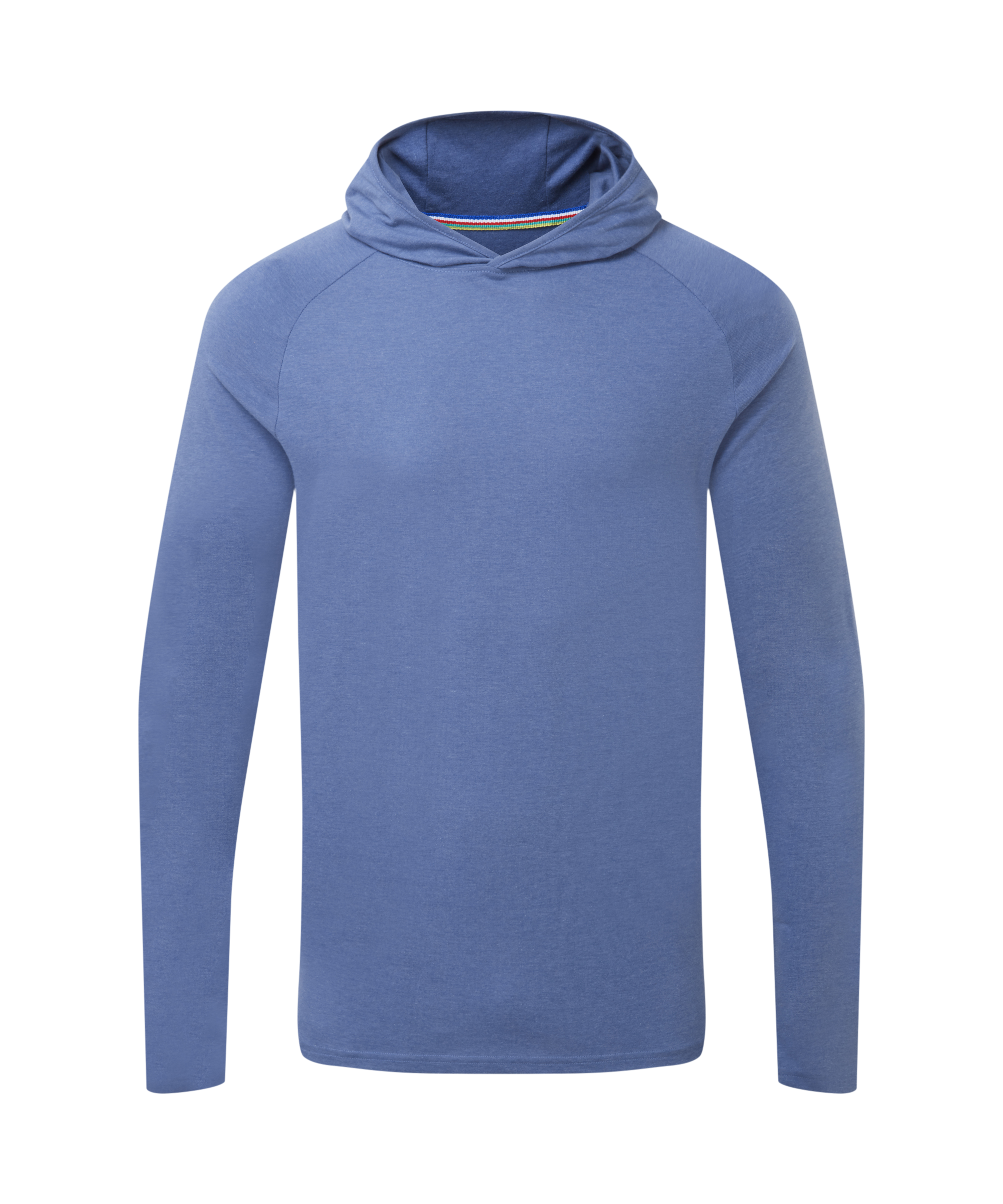 Men's blue hoodie on a white background