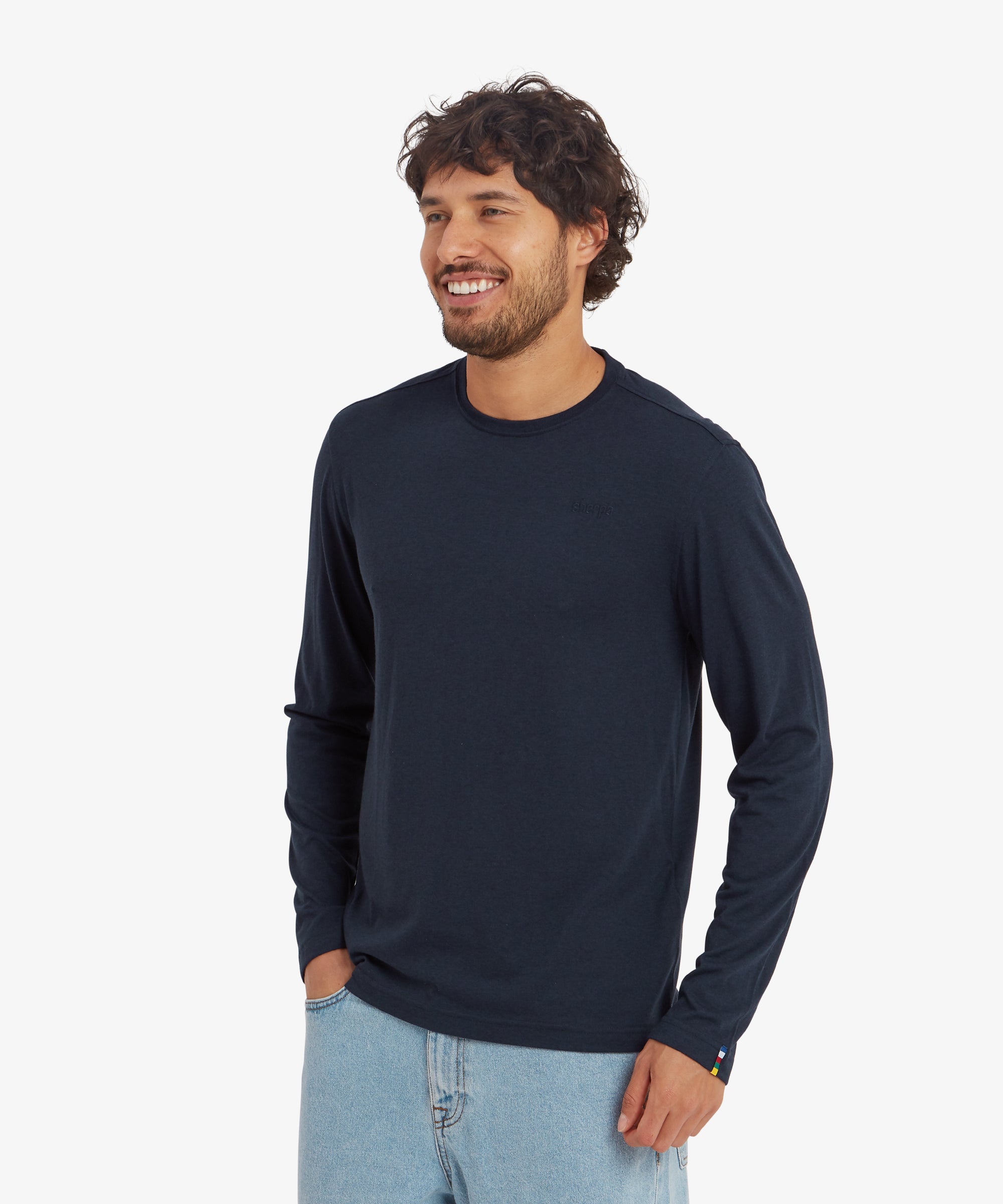 Bali Long Sleeve Crew - Rathee Blue