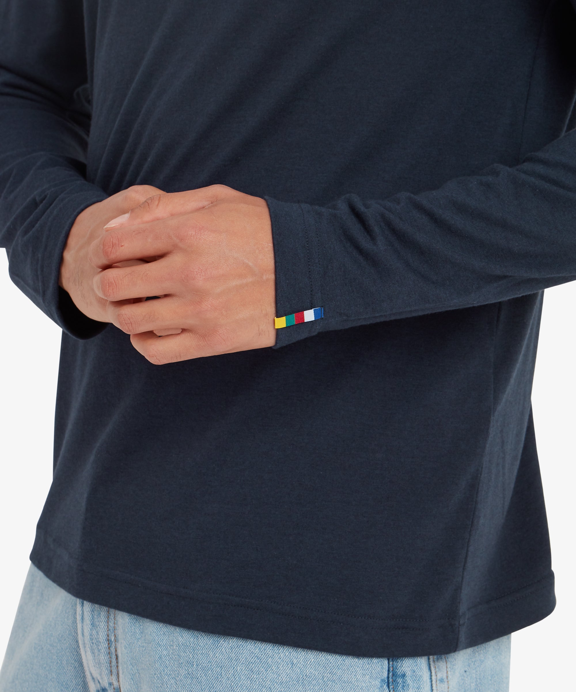 Bali Long Sleeve Crew - Rathee Blue