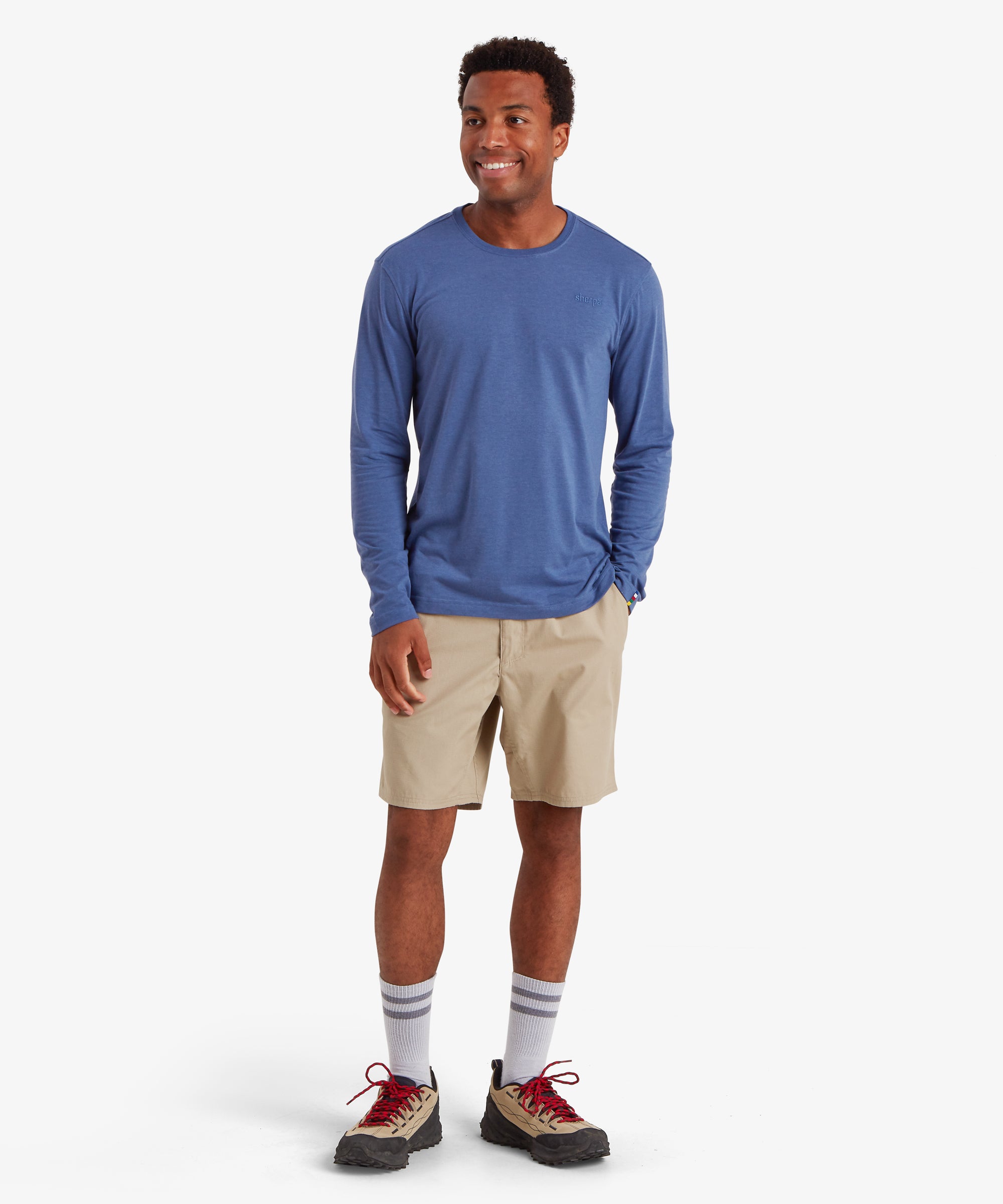 Bali Long Sleeve Crew - Seaport Blue