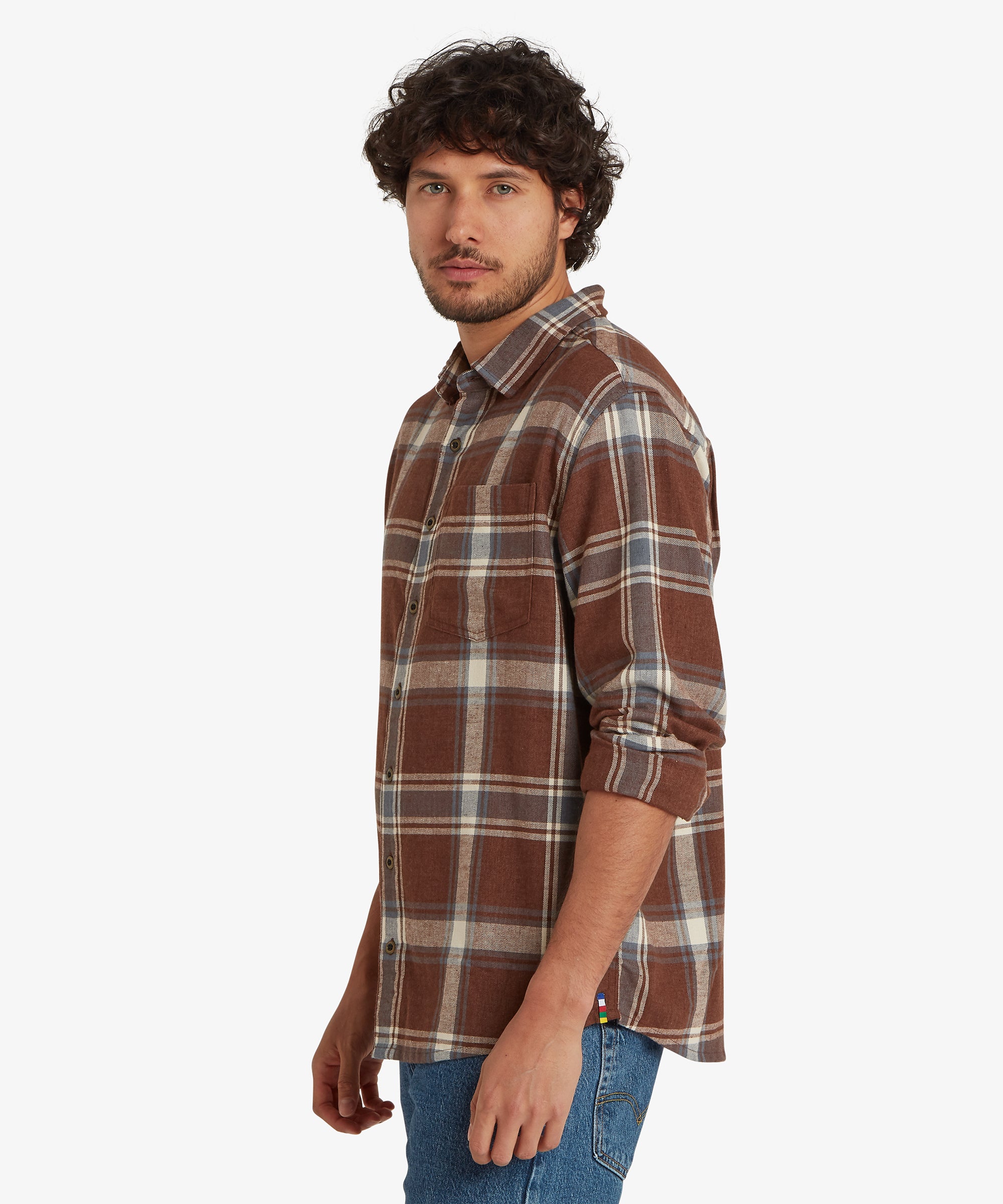 Men's Batsa Long Sleeve Shirt Brown | Sherpa Adventure Gear