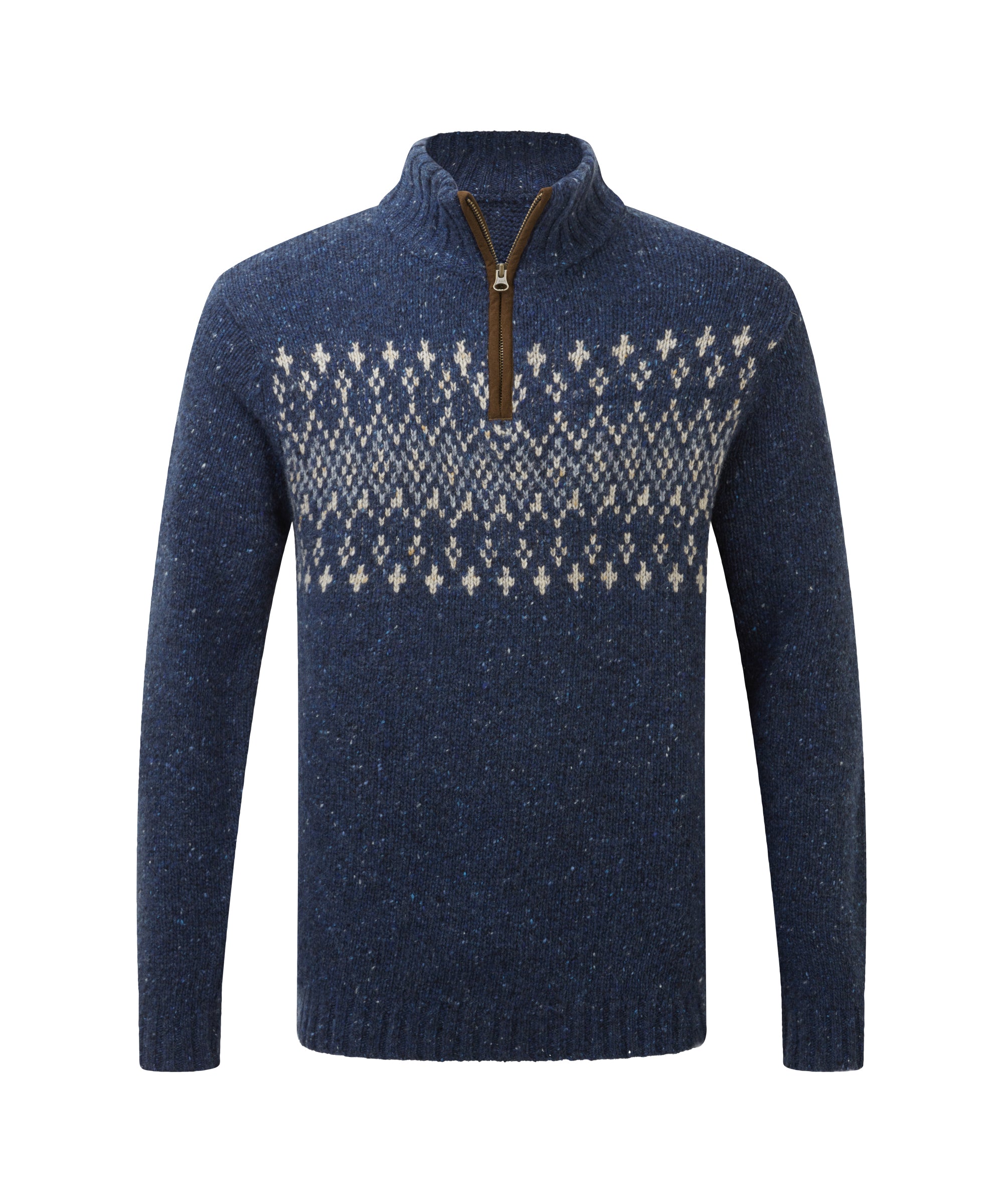 Dumji Pullover mit Viertelreißverschluss – Rathee Blue