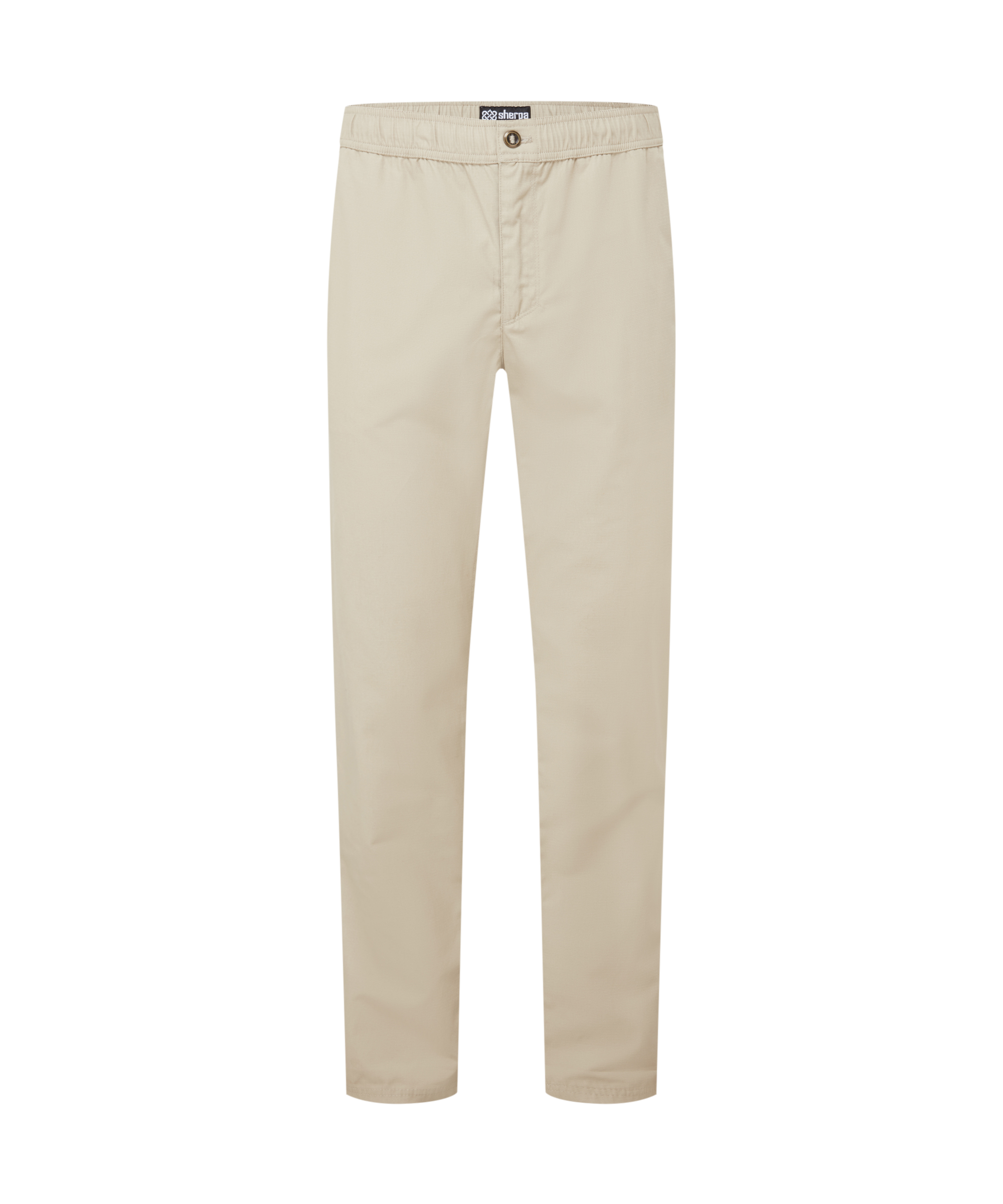 Men's beige pants on a white background