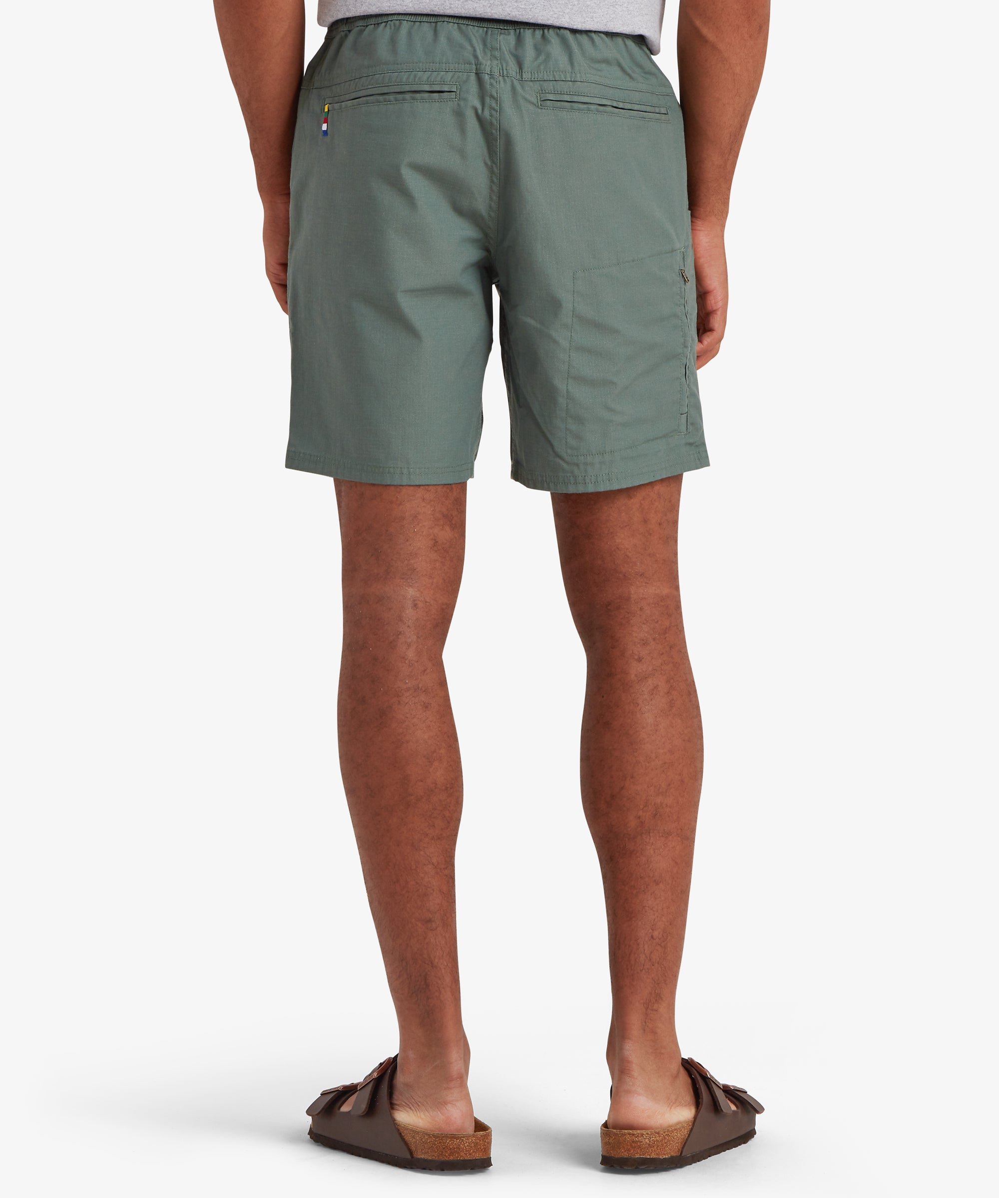 Ghoral Shorts Ð Dark Thyme: OlivgrŸne Cargoshorts mit elastischem Bund